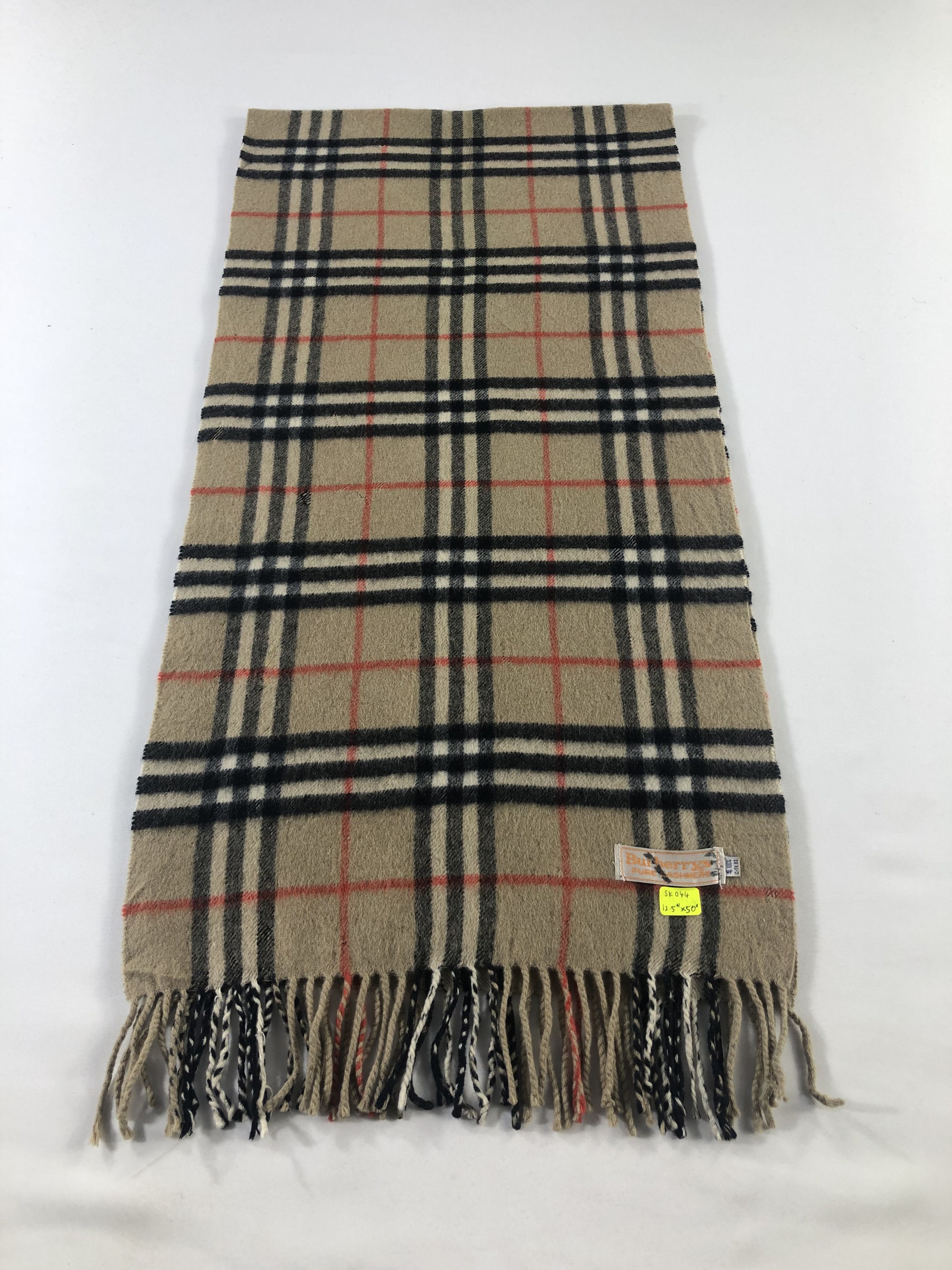 Burberry Burberrys Pure Cashmere Scarf / Muffler / Neckwear Size ONE SIZE - 3 Thumbnail