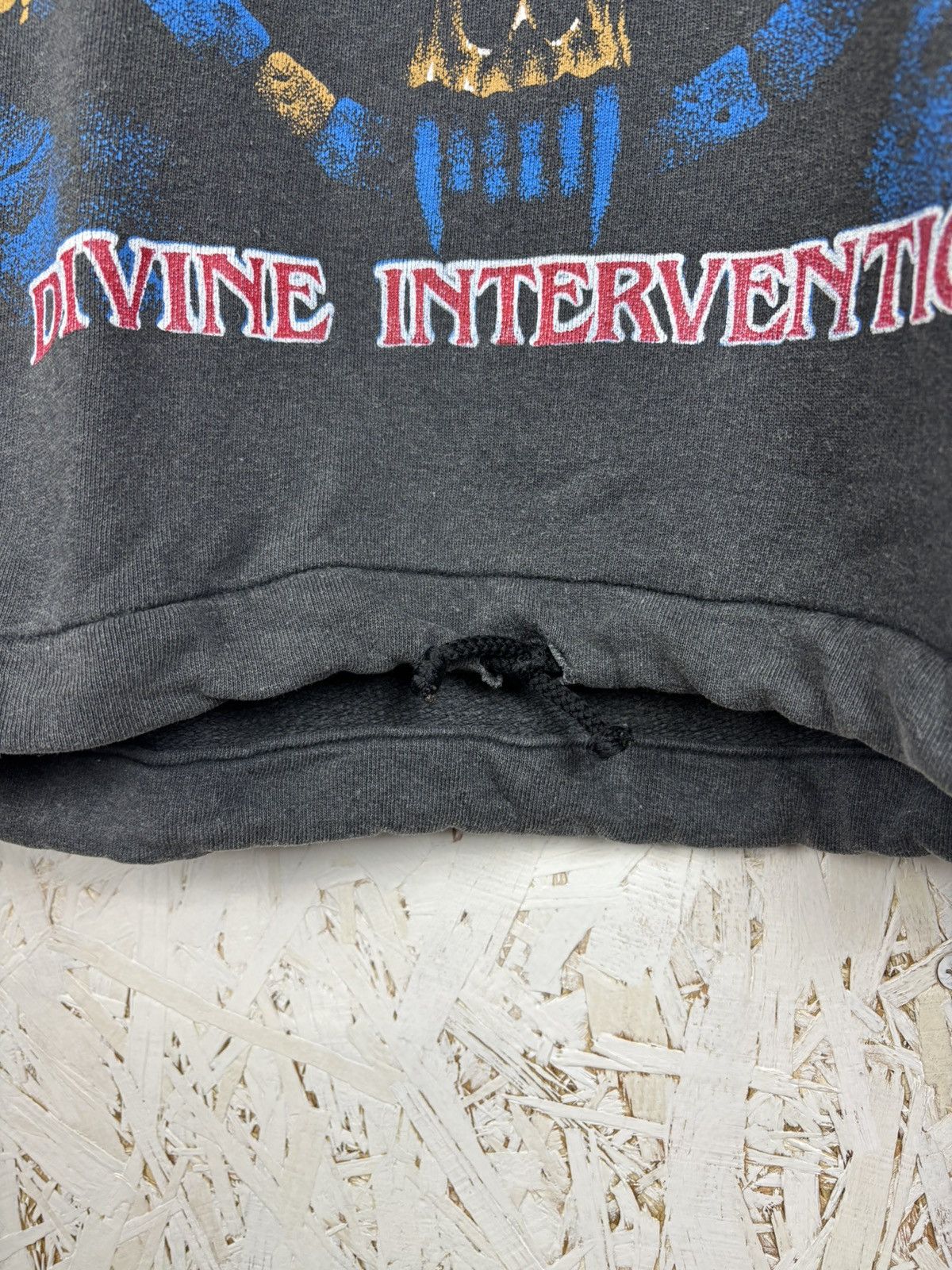 Band Tees 90s Slayer Divine Intervention 1994 Metal Band Hoodie ~M Size US M / EU 48-50 / 2 - 4 Thumbnail