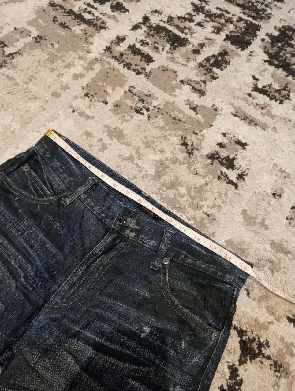 If Six Was Nine Vintage Schlussel Japan Distressed Look Jeans Size US 31 - 10 Thumbnail