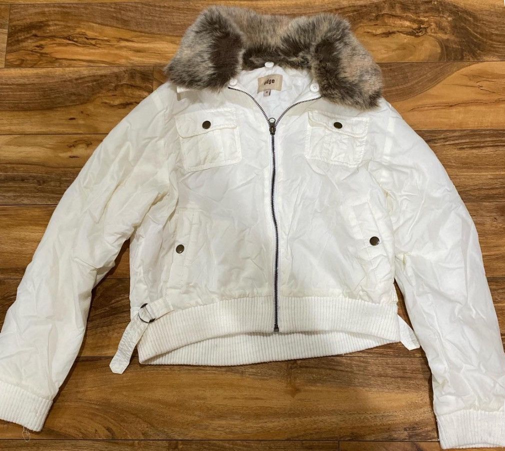 Other white wind breaker jacket with fur collar Size M / US 6-8 / IT 42-44 - 1 Thumbnail