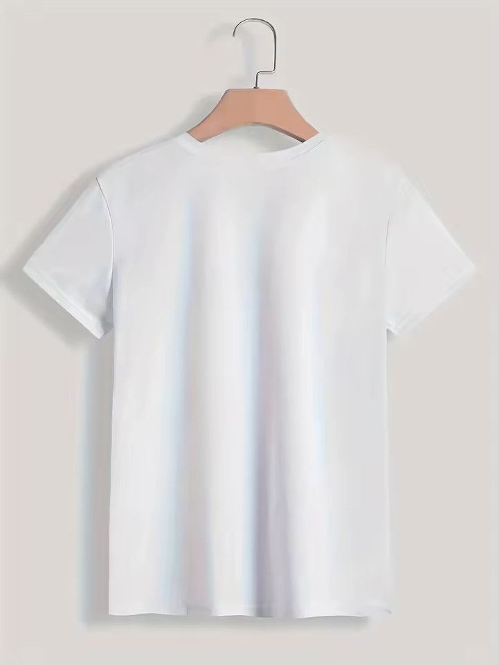 Other 90s T-Shirt Paris Women ShortSleeve Casual Top Summer Spring Size ONE SIZE - 5 Thumbnail