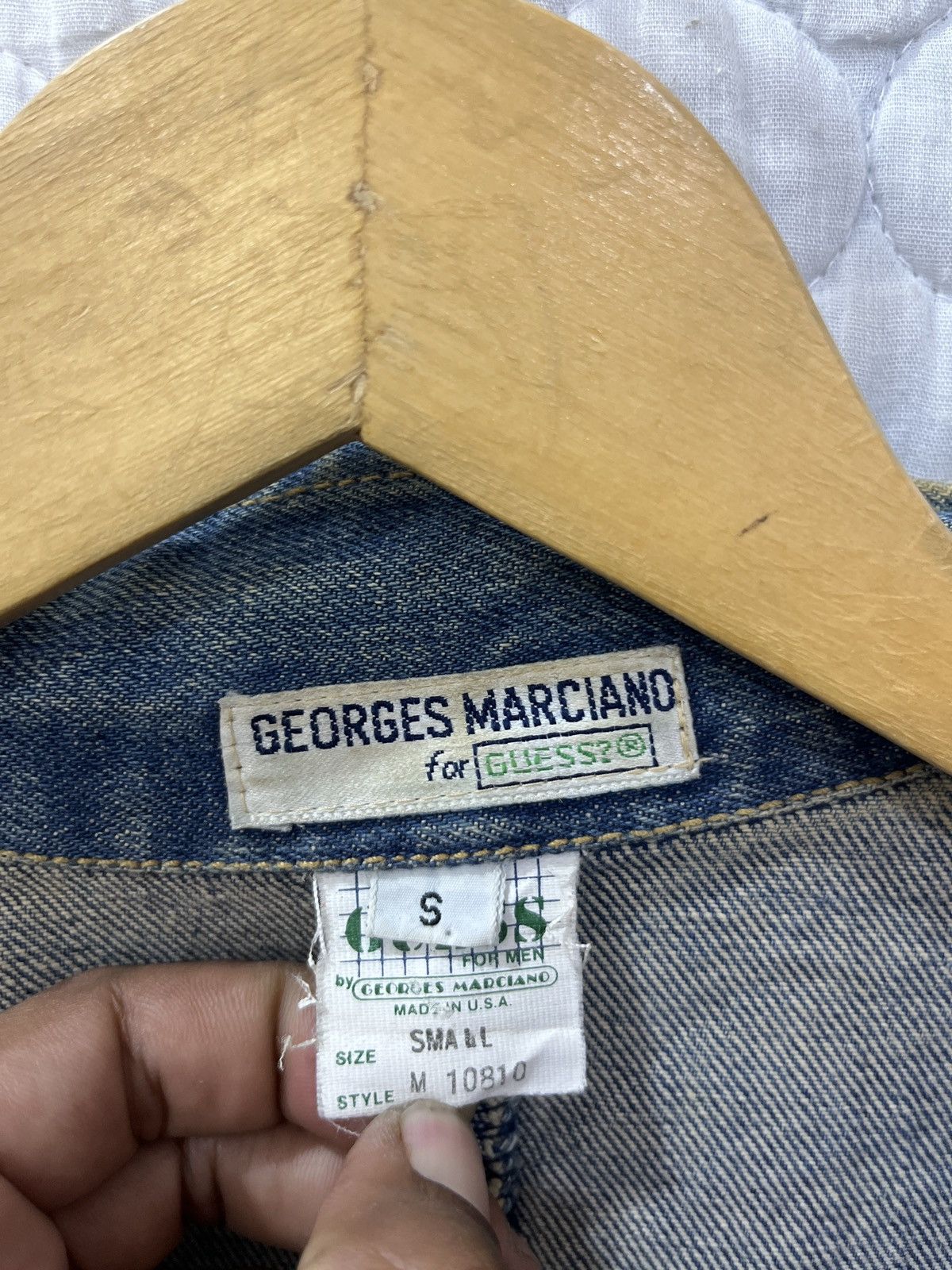Guess (Zzzz)🔥🔥STEALS VINTAGE GUESS GEORGES MARCIANO DENIM JACKET Size US S / EU 44-46 / 1 - 8 Thumbnail