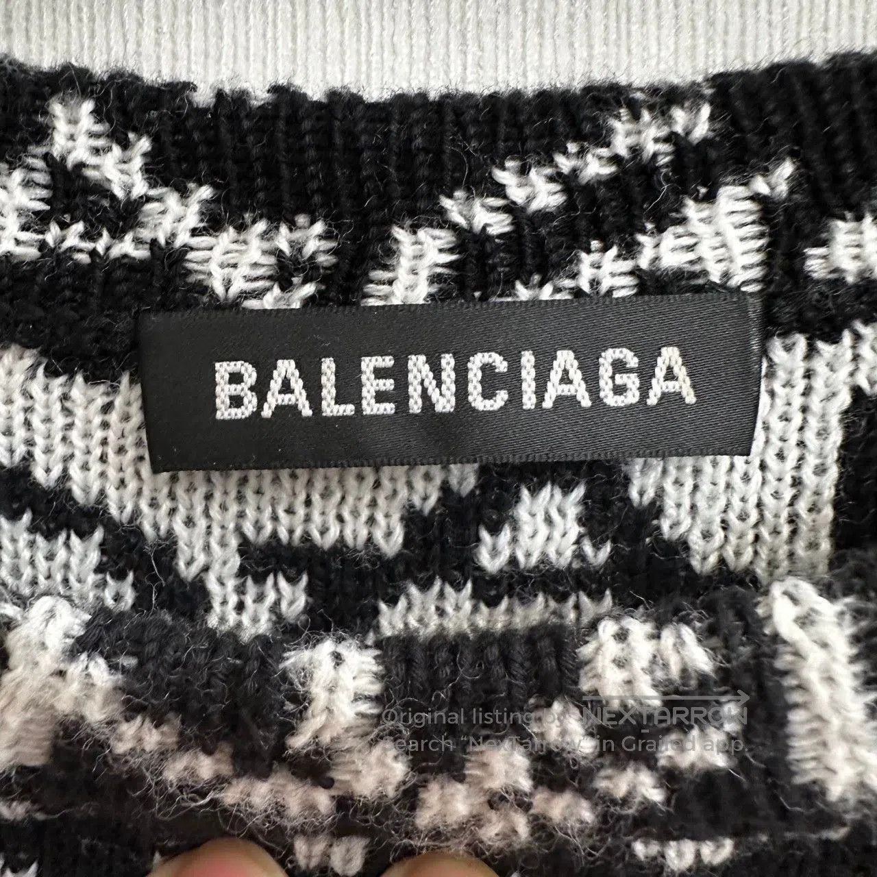 Balenciaga Balenciaga Knit All-Over Print Sweater. Size US XS / EU 42 / 0 - 3 Thumbnail
