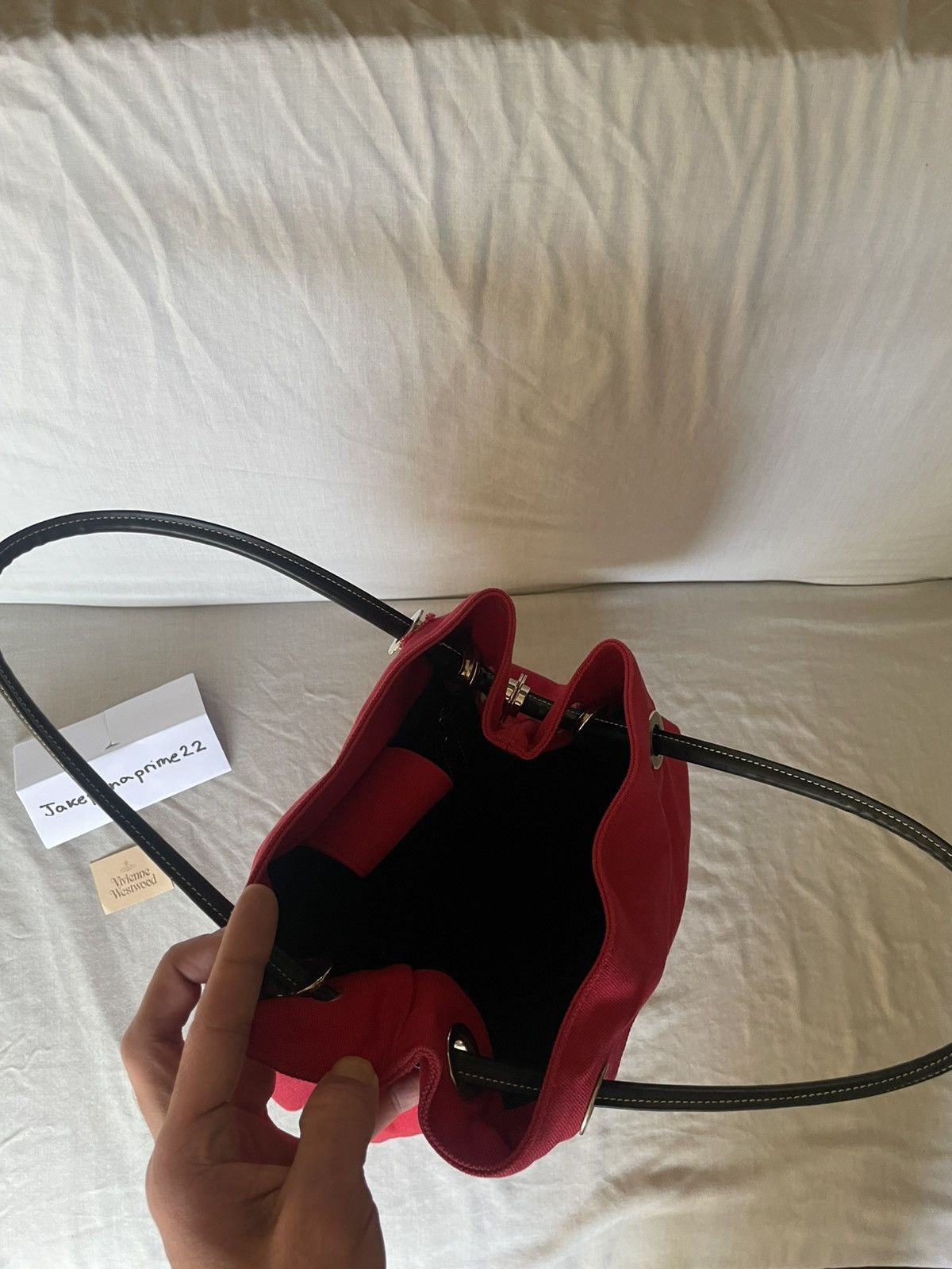 Vivienne Westwood Vivienne Westwood ‘Too fast to live’ red skull tote bag Size ONE SIZE - 9 Thumbnail