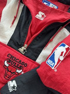 Bulls starter jacket online 90s