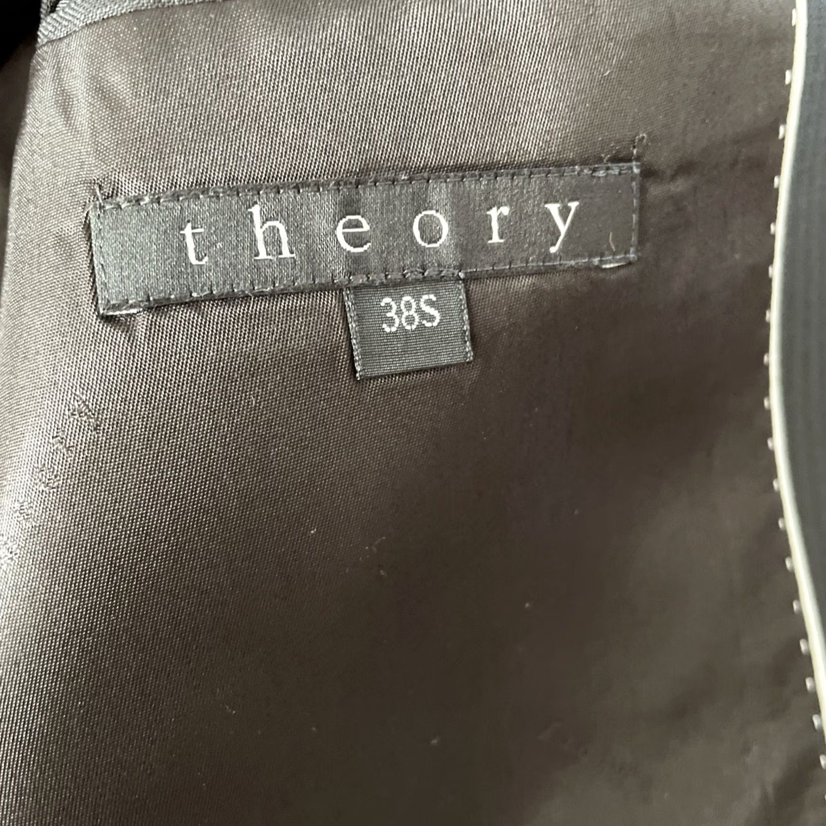 Theory Theory Blazer Men 38S Slim Wool Black Striped Notch Lapel Single-Breasted 2-Button Front Sport Coat Jacket Size 38R - 3 Thumbnail