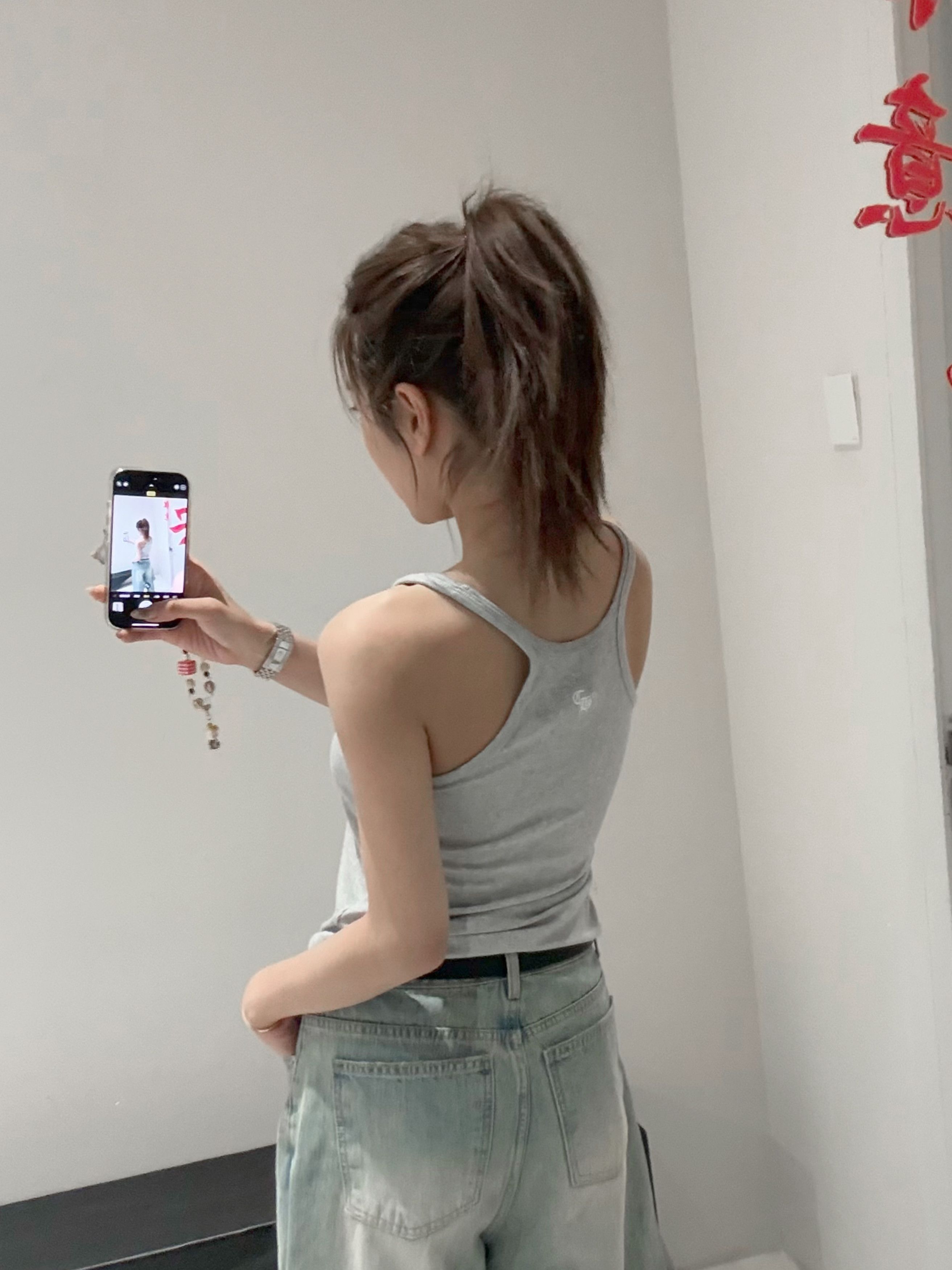 Chrome Hearts Chrome Hearts Bad Seed CH Embroidered Grey Mini Rib Tank Top Size M / US 6-8 / IT 42-44 - 13 Thumbnail