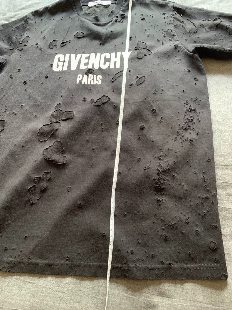 Givenchy Givenchy Double-Layered Ripped Short Sleeve Size US XXS / EU 40 - 8 Thumbnail
