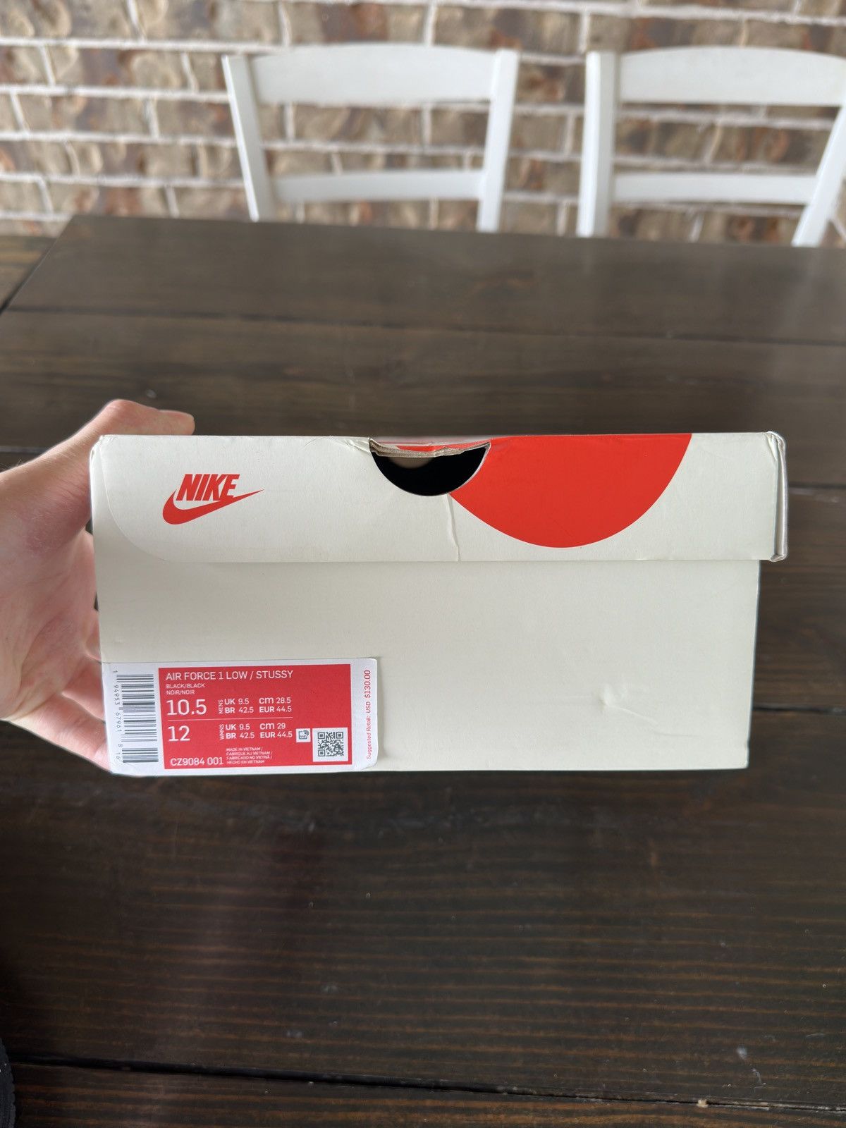 Nike × Stussy Stussy x Nike Air Force 1 Low Black Size US 10.5 / EU 43-44 - 12 Thumbnail
