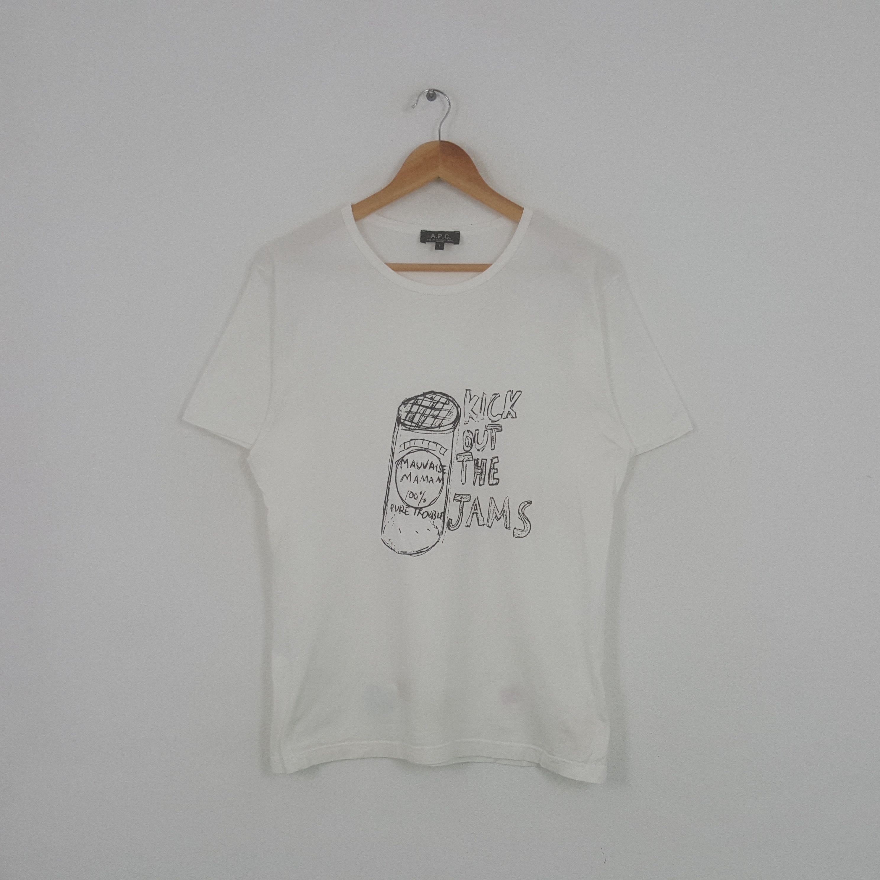 A.P.C. × Japanese Brand × Vintage Vintage A.P.C Japanese Brand Art Work Tshirt Size US M / EU 48-50 / 2 - 1 Thumbnail