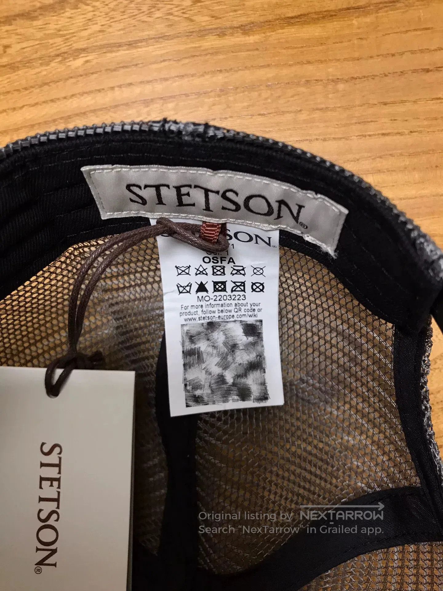 Stetson Stetson Black Trucker Cap w/ Gold Logo. Size ONE SIZE - 7 Thumbnail