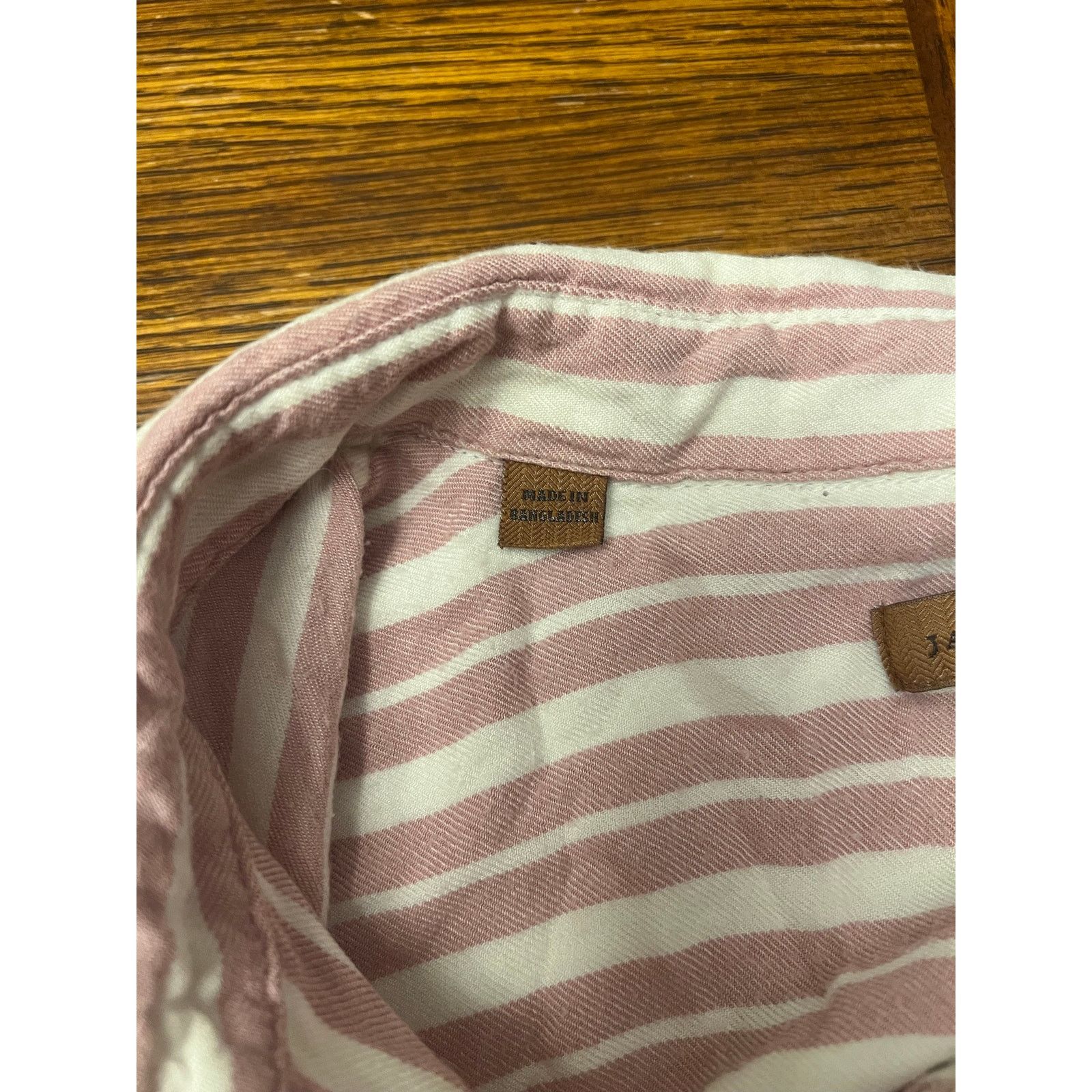 Other Jach’s Girlfriend Pink Striped Button Down Blouse Shirt Med Size M / US 6-8 / IT 42-44 - 7 Thumbnail