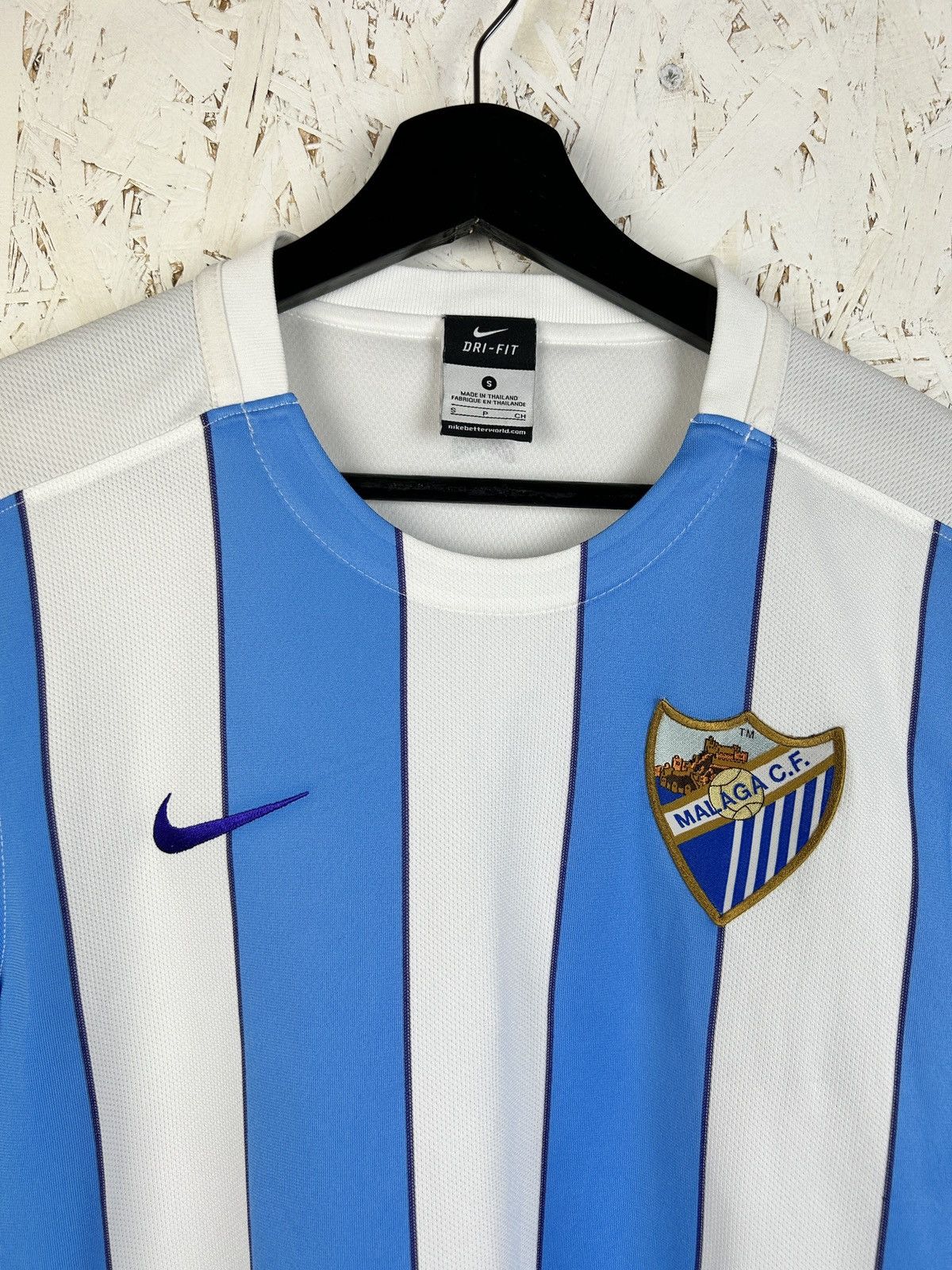 Nike Nike Malaga CF 2015/16 Home Kit Soccer Jersey La Liga Blue S Size US S / EU 44-46 / 1 - 2 Thumbnail