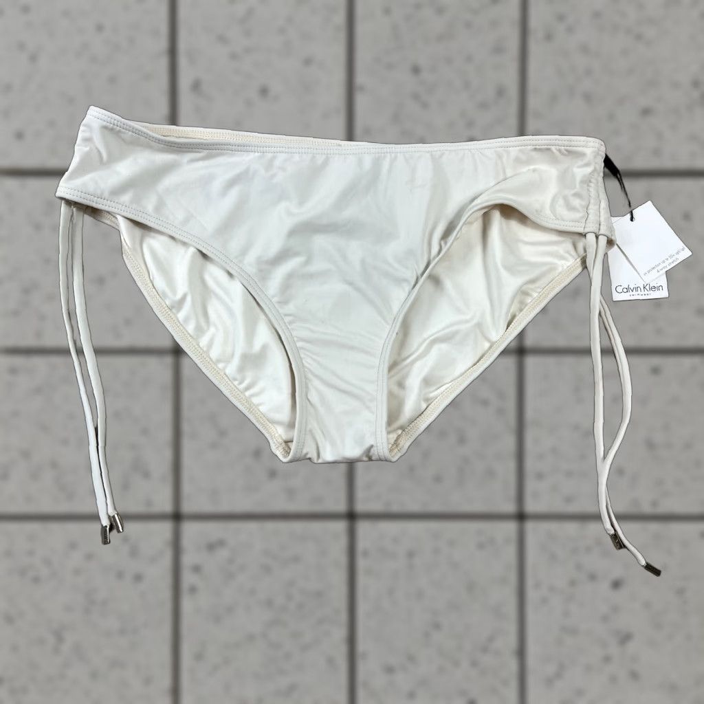 Calvin Klein Calvin Klein Bottoms Swimwear White UV-Protection NWT Womens XL Size 40" / US 18 - 1 Thumbnail