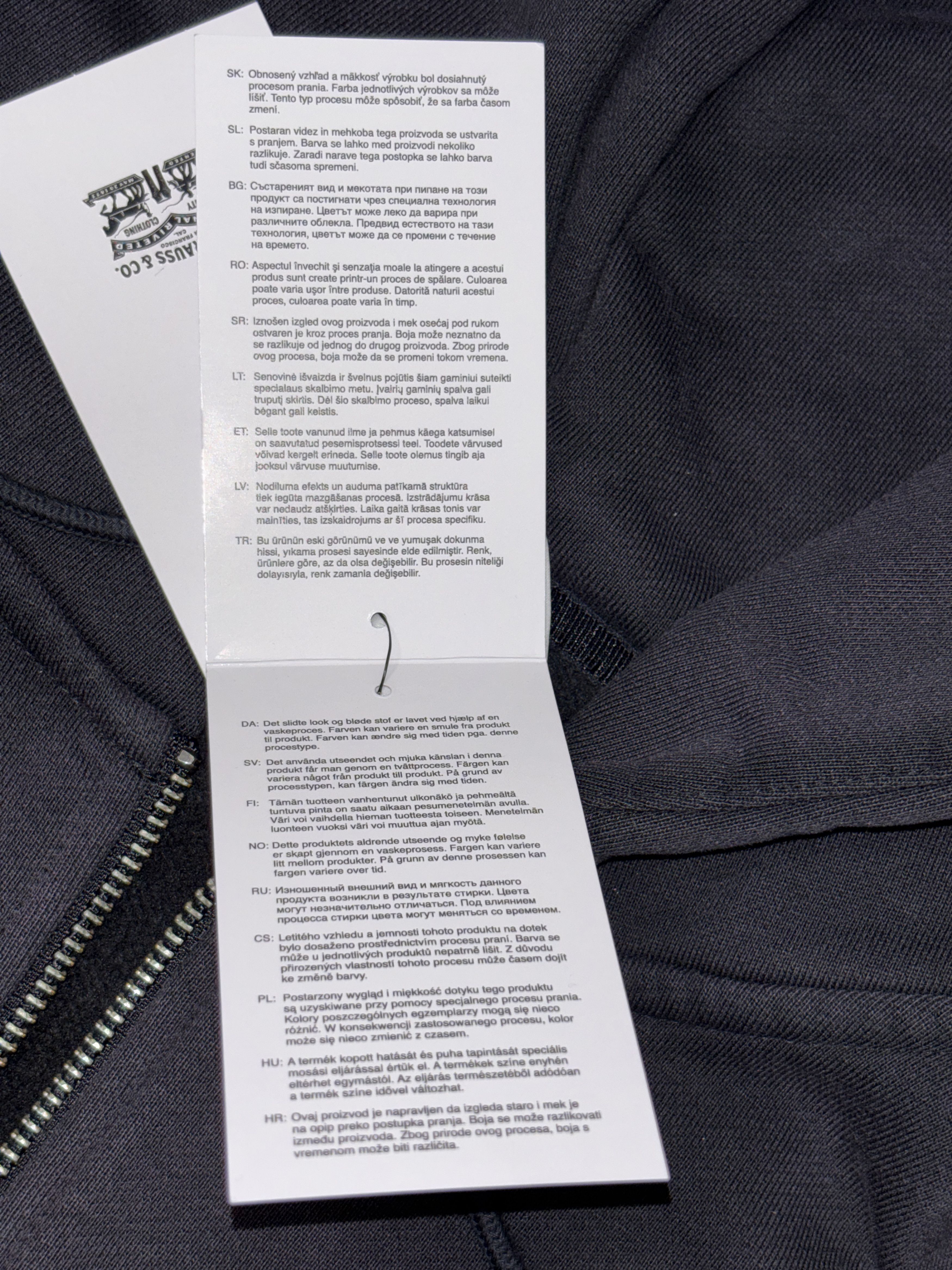 Levi's × Nike Nike Jordan x Levi's Full Zip Hoodie Black Medium IM6734-010 Size US M / EU 48-50 / 2 - 14 Thumbnail