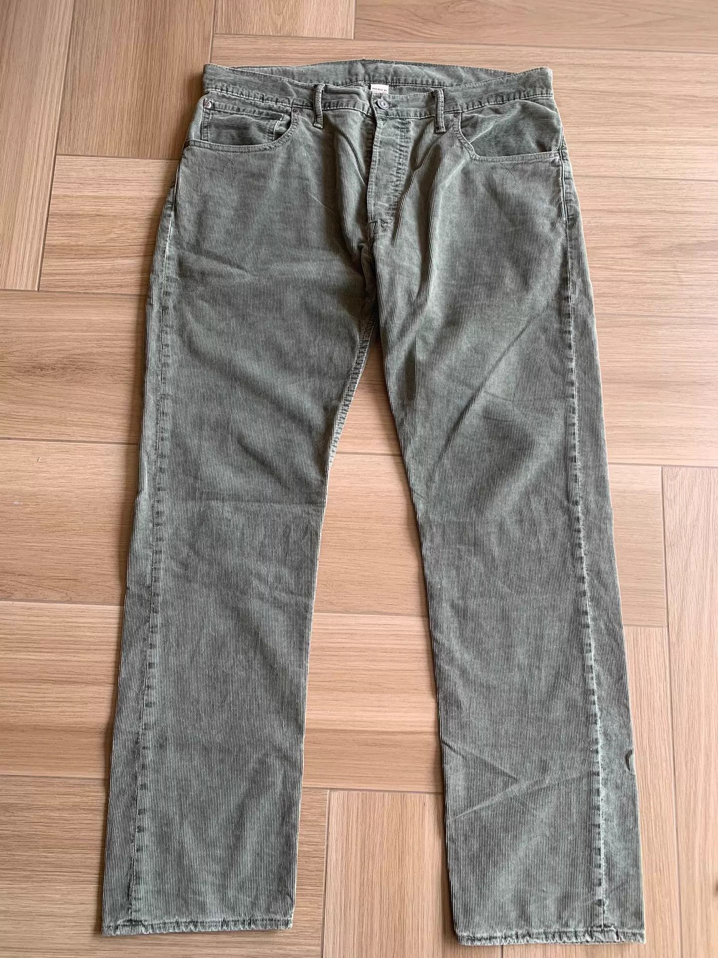 RRL Ralph Lauren RRL Casual Slim Cord Pant Vintage Olive Green 36-32 Near New Size US 36 / EU 52 - 1 Thumbnail