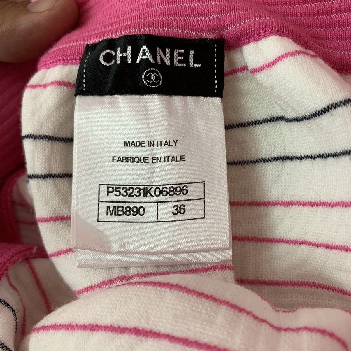 Chanel CHANEL 16C SOUL LINE ZIP SKIRT PINK WHITE Size 25" / US 0 / IT 36 - 14 Thumbnail