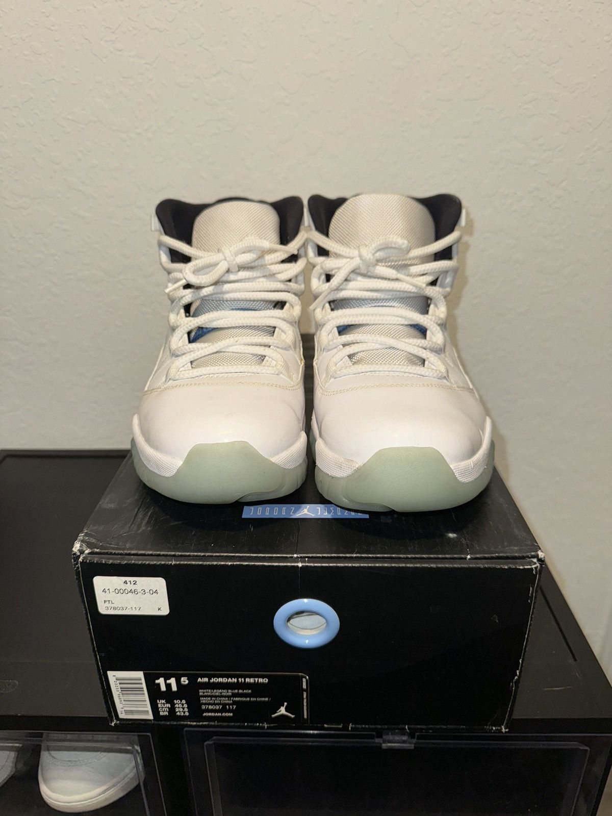 Jordan Brand × Nike Jordan 11 Legend Blue Size US 11.5 / EU 44-45 - 3 Thumbnail