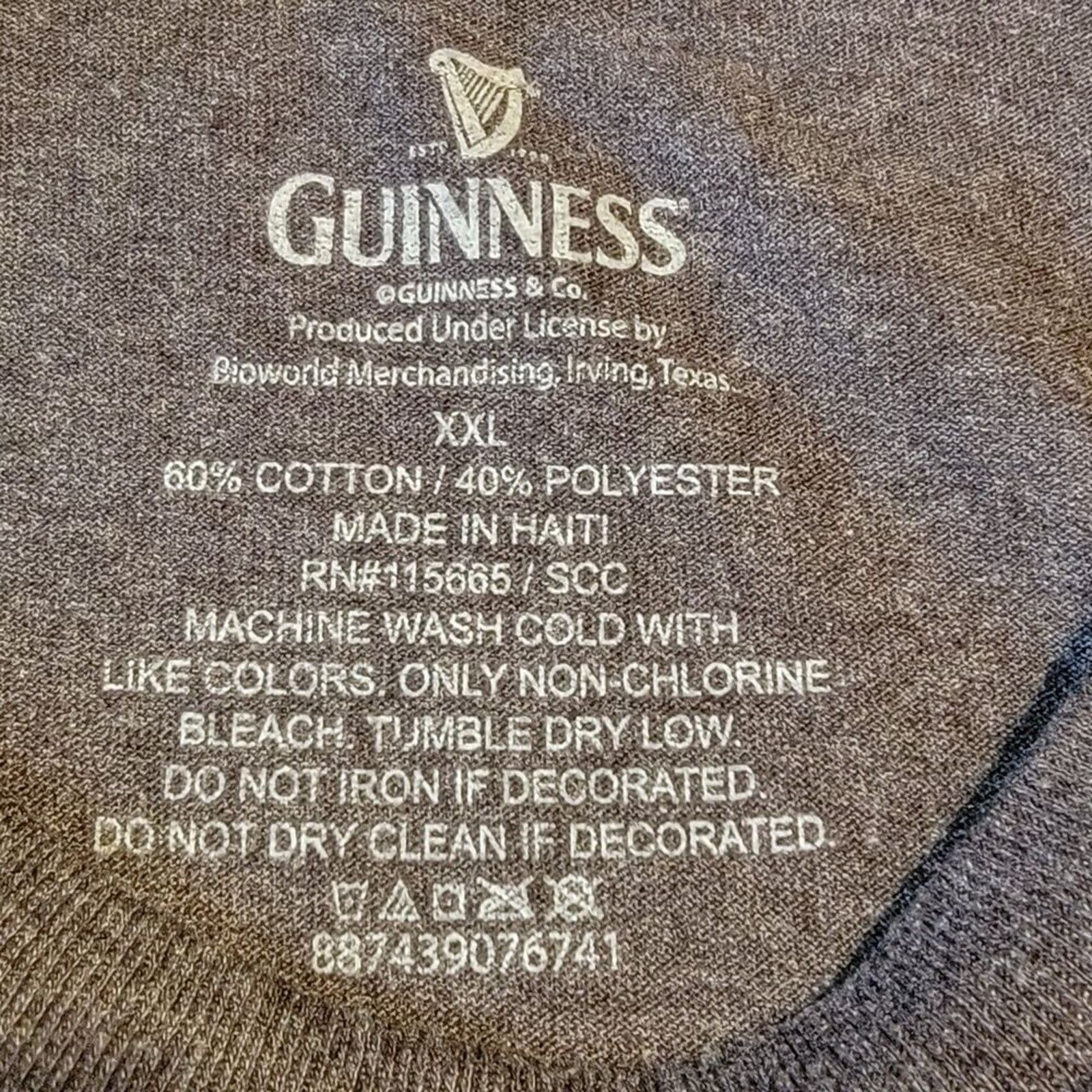 Other Guinness Graphic Tee Dark Grey Logo Short Sleeve - Size XXL Size US XXL / EU 58 / 5 - 4 Thumbnail