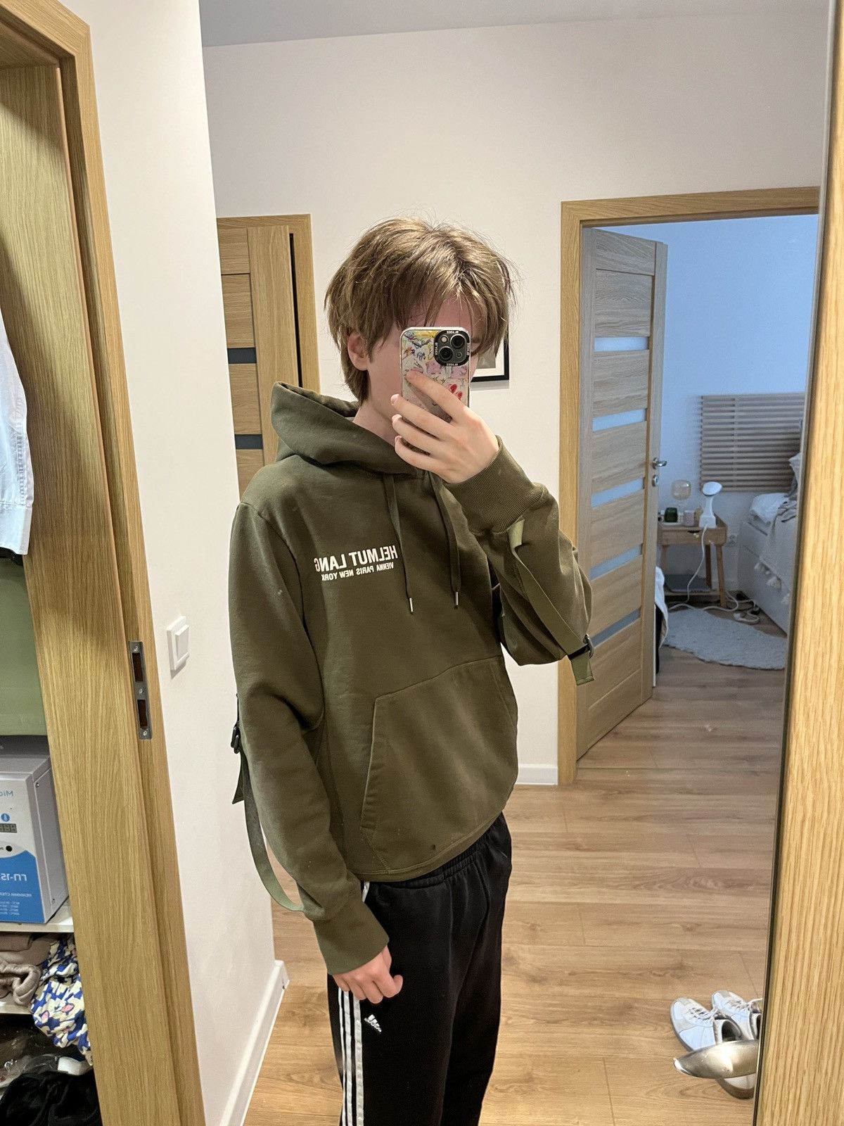 Helmut Lang Rare Helmut Lang Bondage Hoodie logo luxury avant garde hype Size US M / EU 48-50 / 2 - 4 Thumbnail