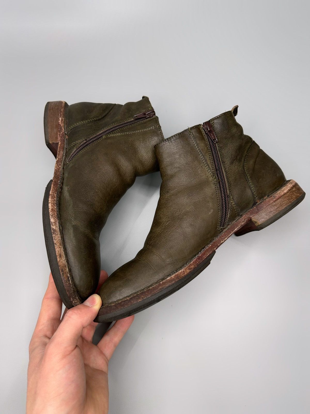 Guidi × MoMA MoMa Leather Zip Boots style Rick Owens Rare Size US 5.5 / EU 38 - 7 Thumbnail