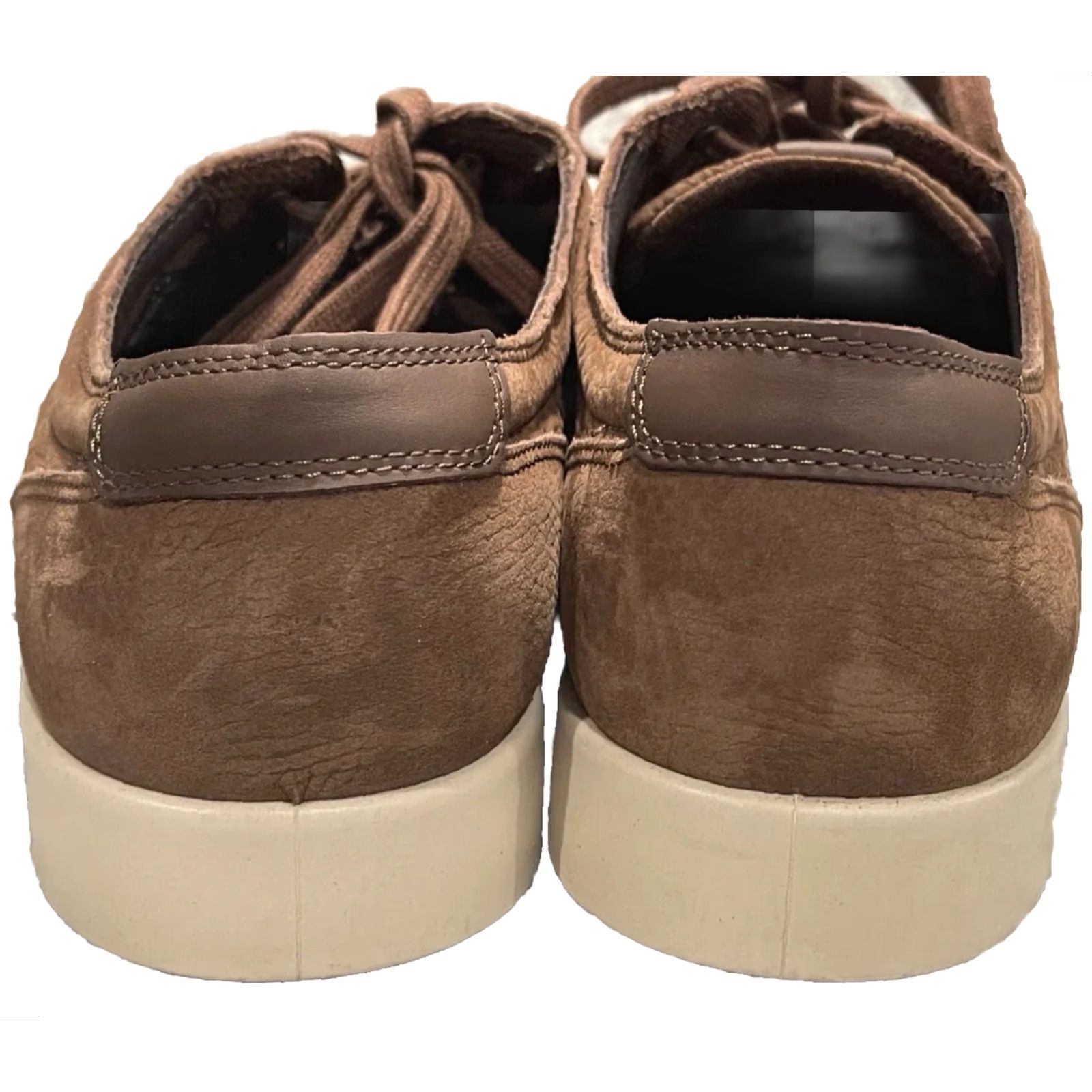 Ecco ECCO Street Lite Sneakers Men 44 Brown Leather Casual Lace Up Round Toe Cushioned Leather Lining Solid Pattern Shoes Mens 10-10.5 US 44 EU Size US 10 / EU 43 - 3 Thumbnail