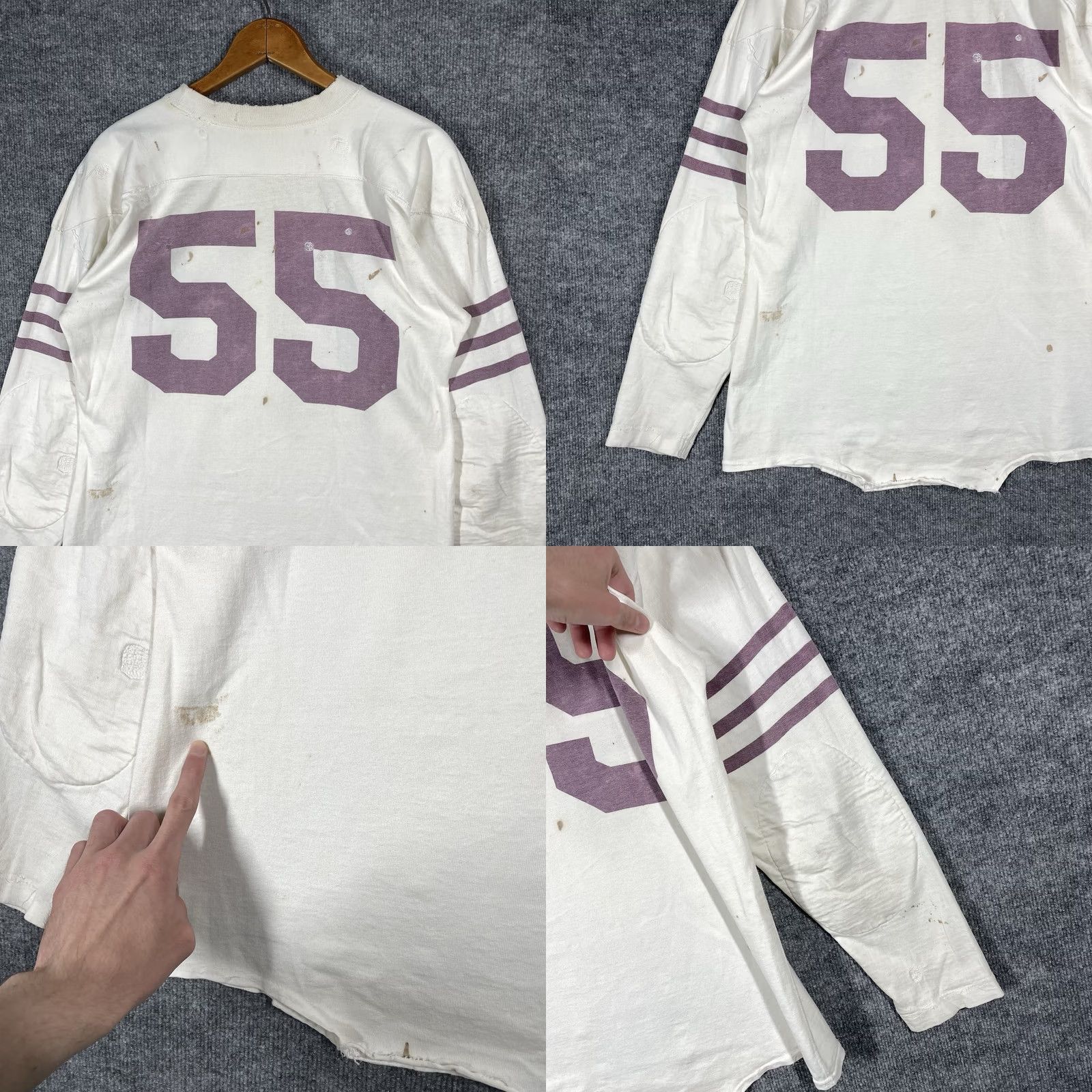 Champion VINTAGE Champion Football Jersey Mens Size M Cotton T Shirt 1940s White Shirt Men Football Jersey Championship 1940s Vintage Size US M / EU 48-50 / 2 - 9 Thumbnail