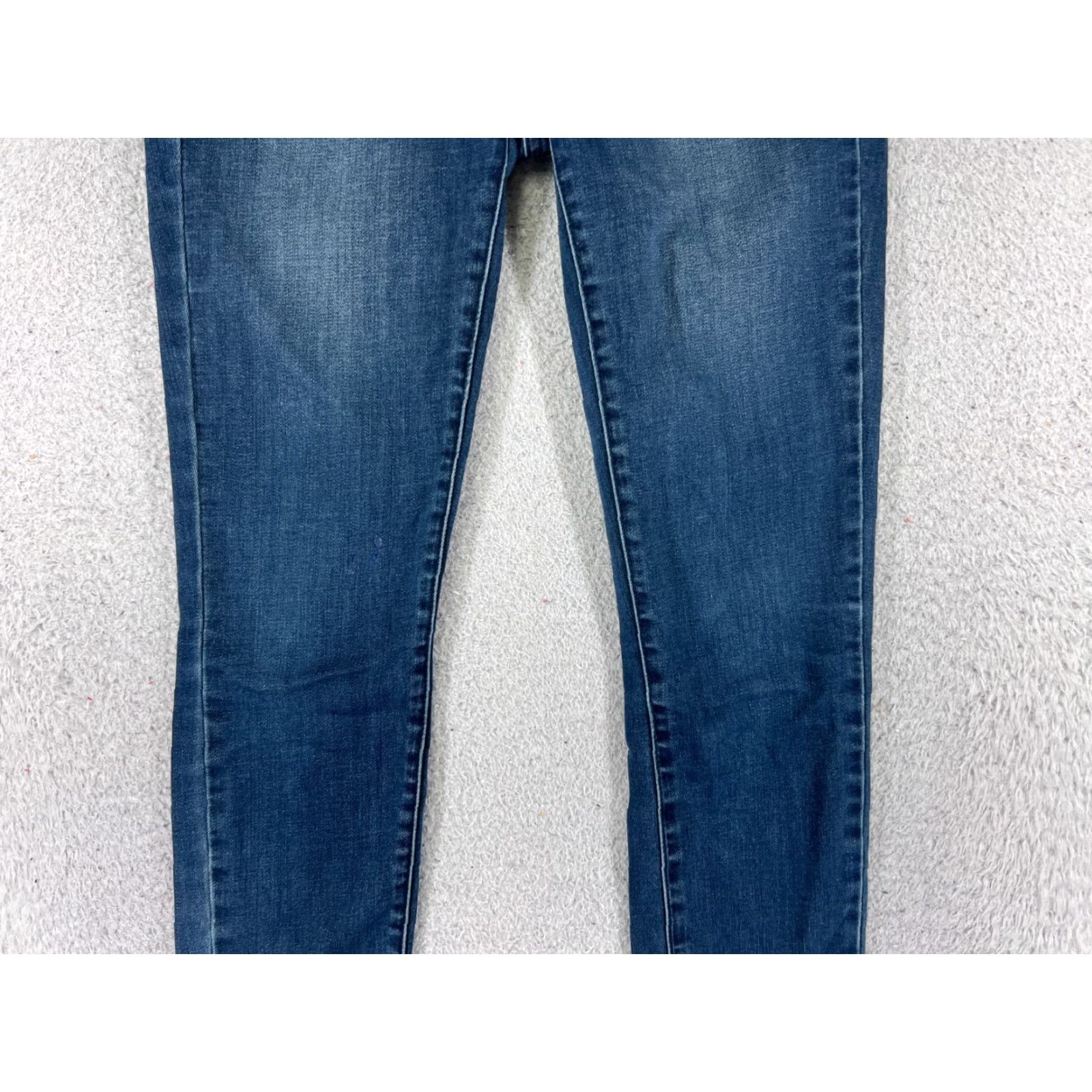 Prana prAna Jeans Women 6 Blue Denim Skinny Low Rise Cotton Blend Zip Fly 26x30 Size 28" / US 6 / IT 42 - 3 Thumbnail