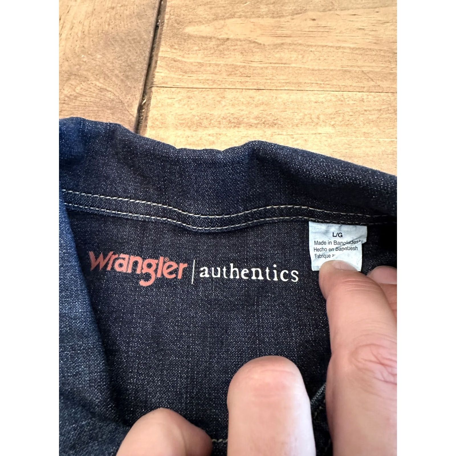 Wrangler VINTAGE? Wrangler Authentics Women's Jacket Denim Stretch Large Blue L - Women - Wrangler - Jacket - Denim - Stretch - Large - Blue - Women Size L / US 10 / IT 46 - 5 Thumbnail