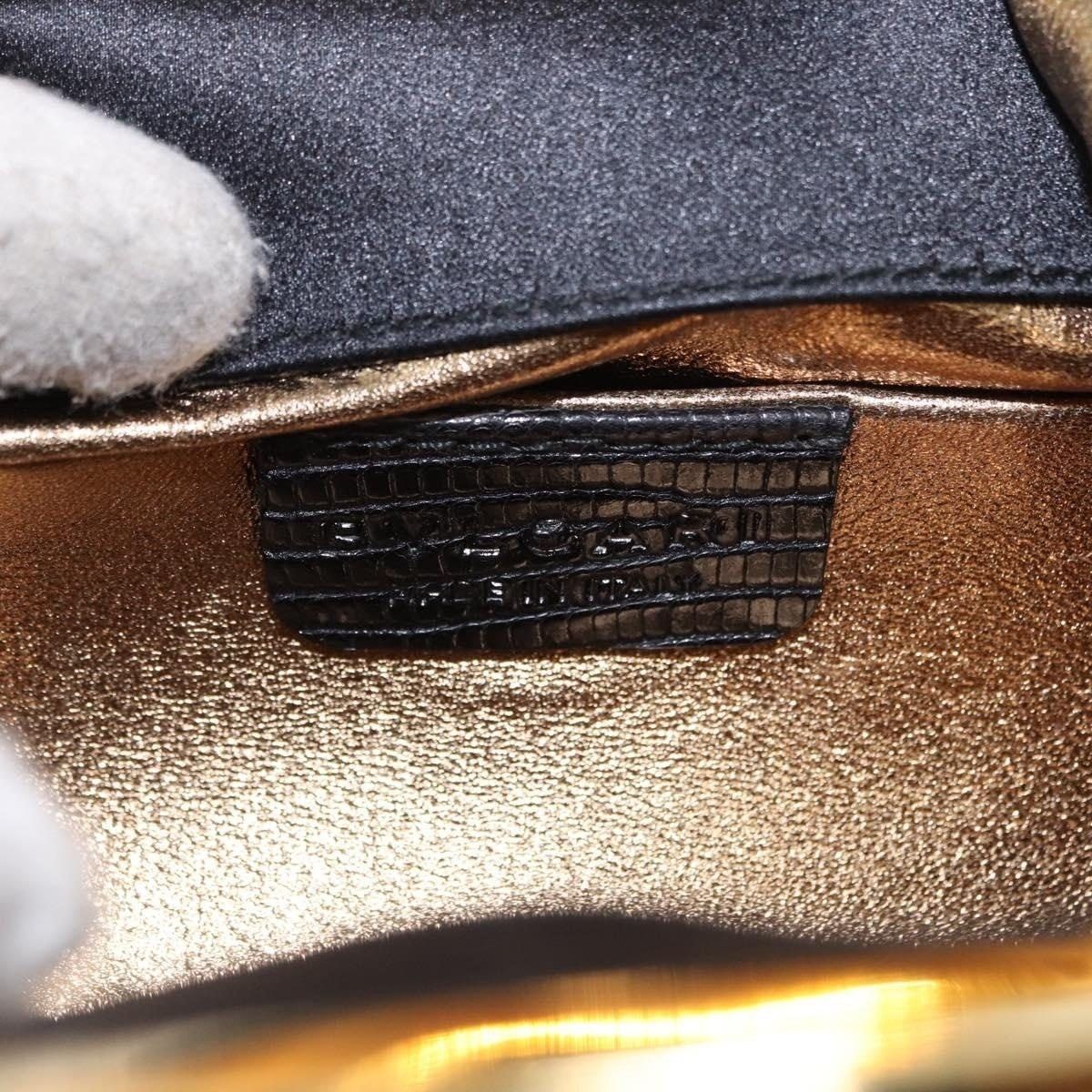Bvlgari Bvlgari Feather Handbag Black Silk Size ONE SIZE - 6 Thumbnail