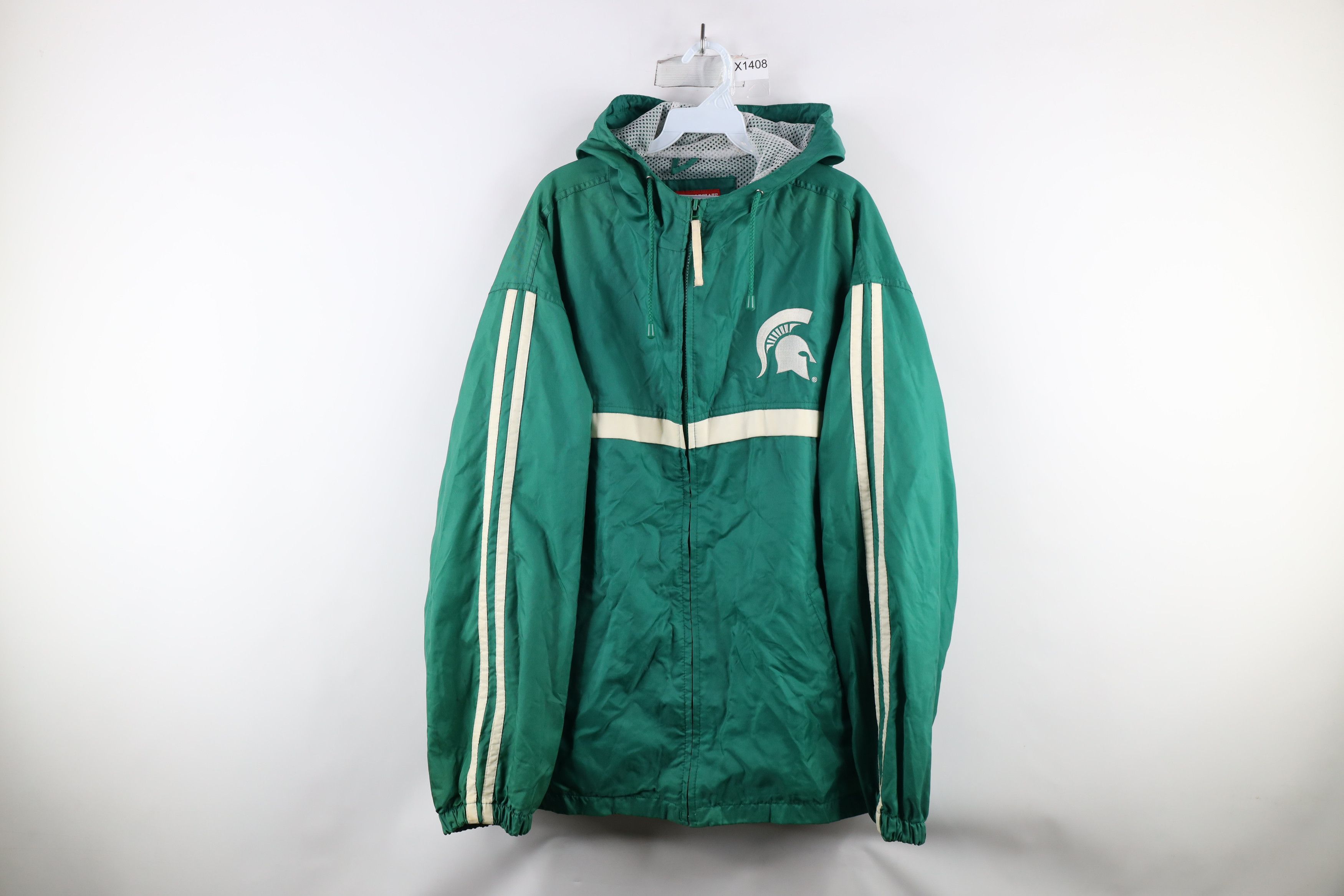 Vintage Vintage 90s State University Hooded Windbreaker Jacket Size US M / EU 48-50 / 2 - 1 Thumbnail