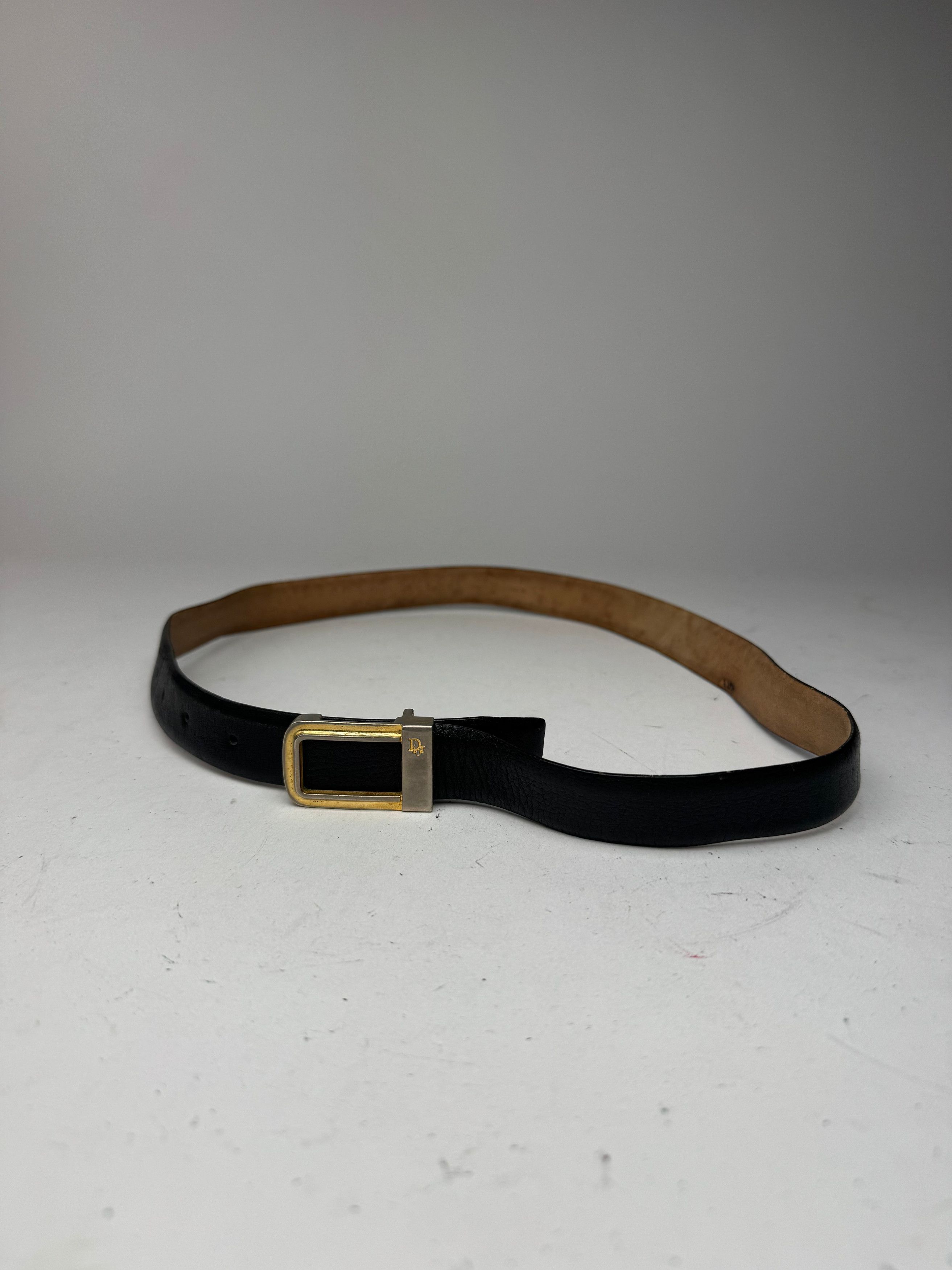 Dior Vintage Leather belt black Size ONE SIZE - 1 Thumbnail