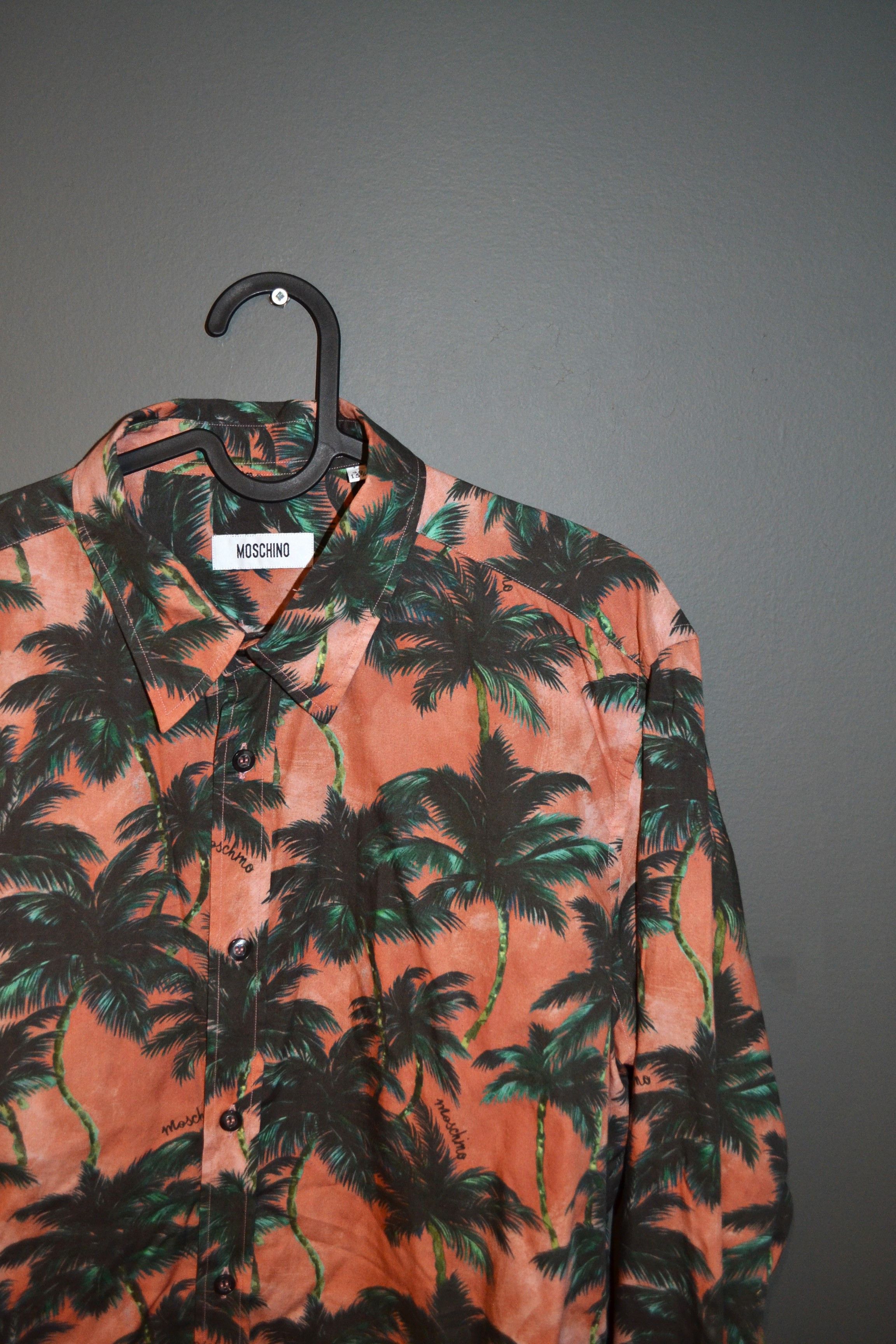 Moschino Moschino Vintage Palms Shirt M Size US M / EU 48-50 / 2 - 1 Thumbnail