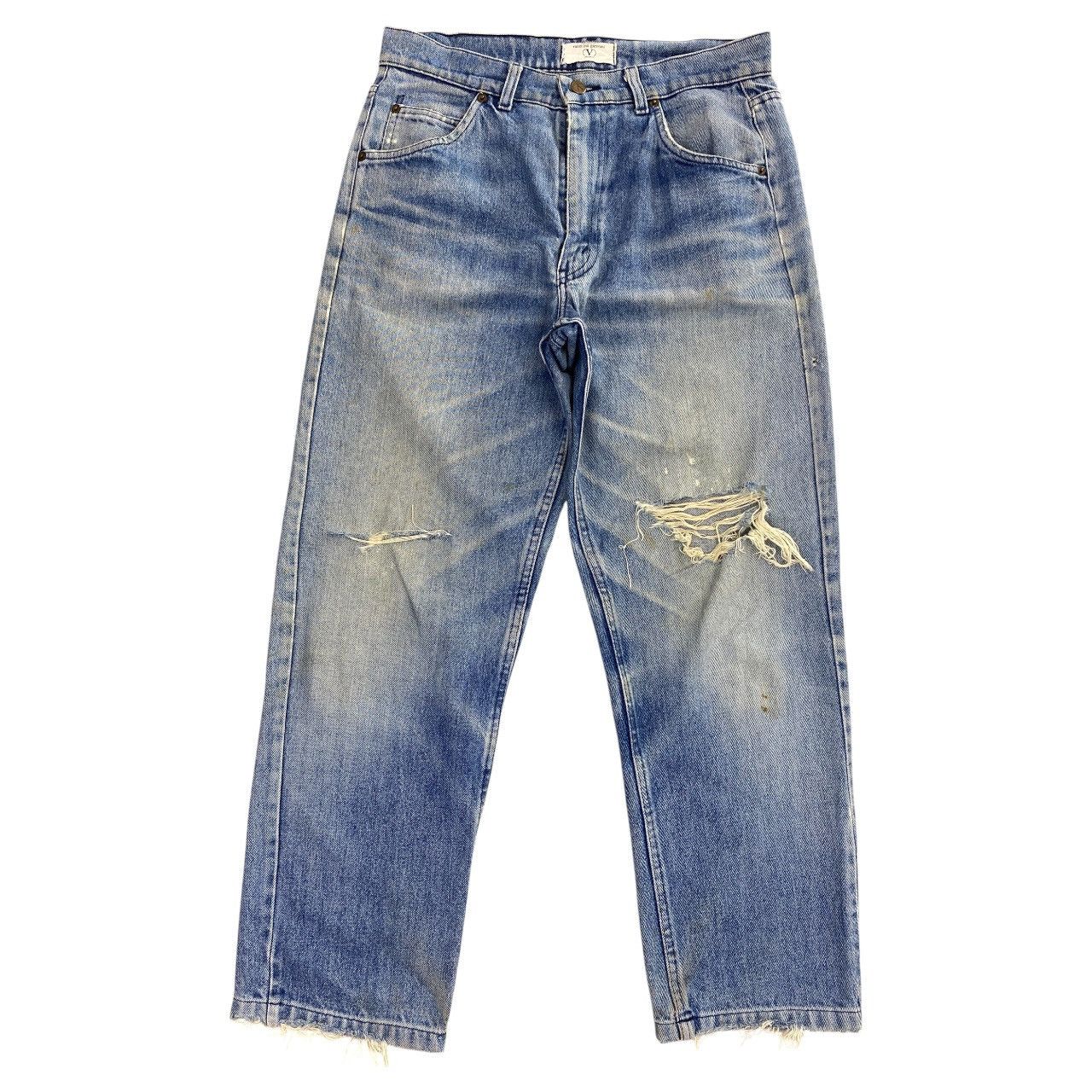 Japanese Brand Japanese Brand Faded Style Distressed Baggy Jeans Size US 32 / EU 48 - 1 Thumbnail