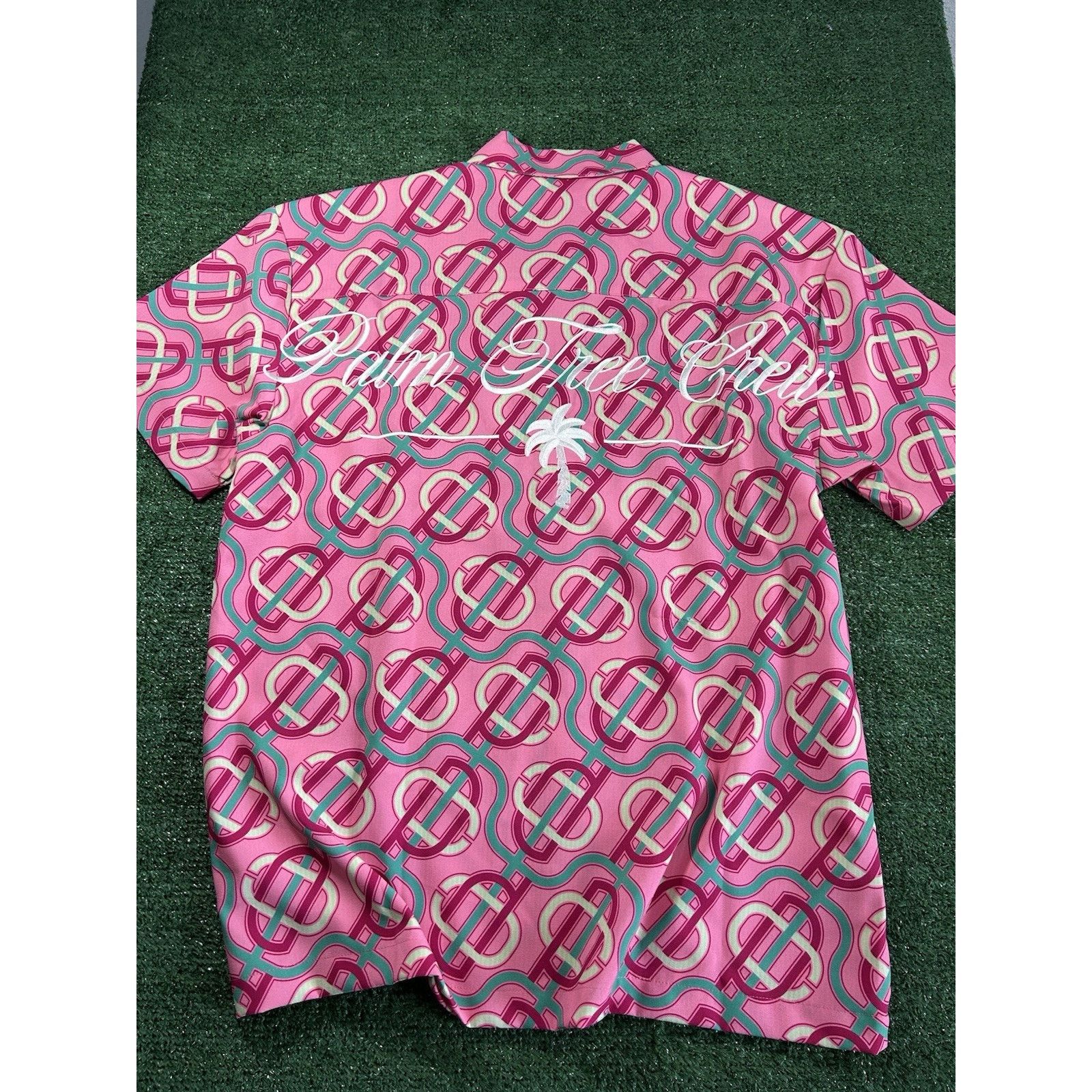 Puma PUMA X PALM TREE CREW Button Up Golf Pink Shirt Men’s Medium Size US M / EU 48-50 / 2 - 1 Thumbnail