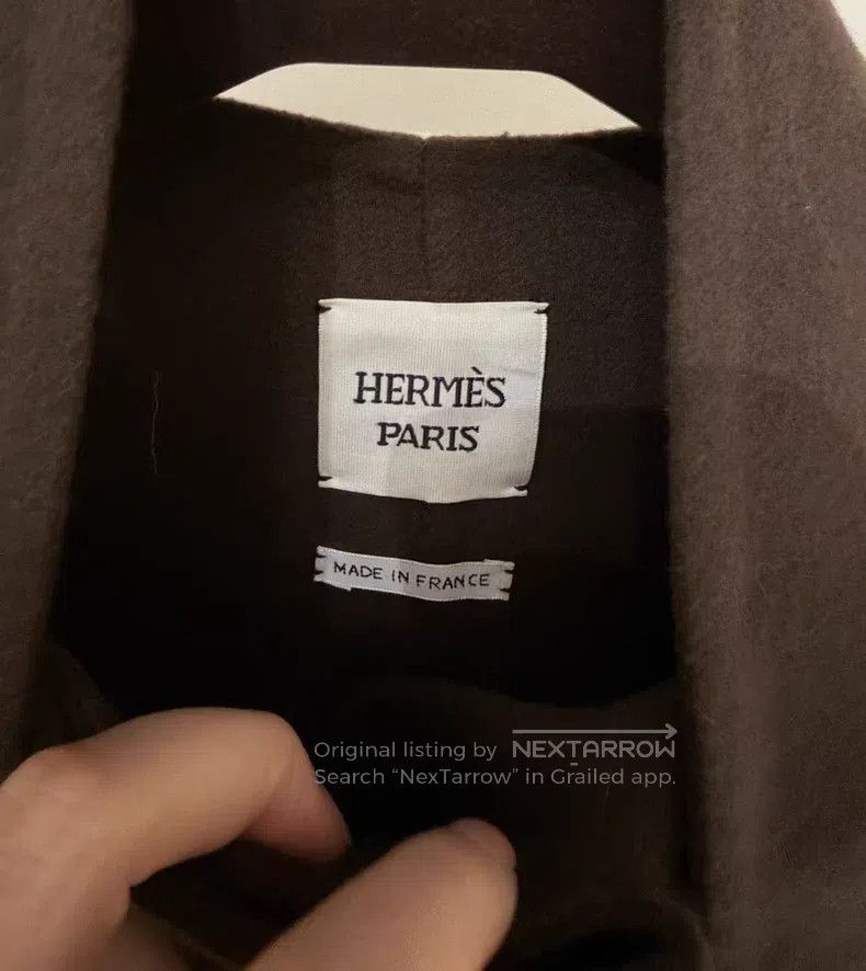 Hermes Hermes Double-Faced Cashmere Mid-Length Coat Size XXS / US 00 / IT 34 - 2 Thumbnail