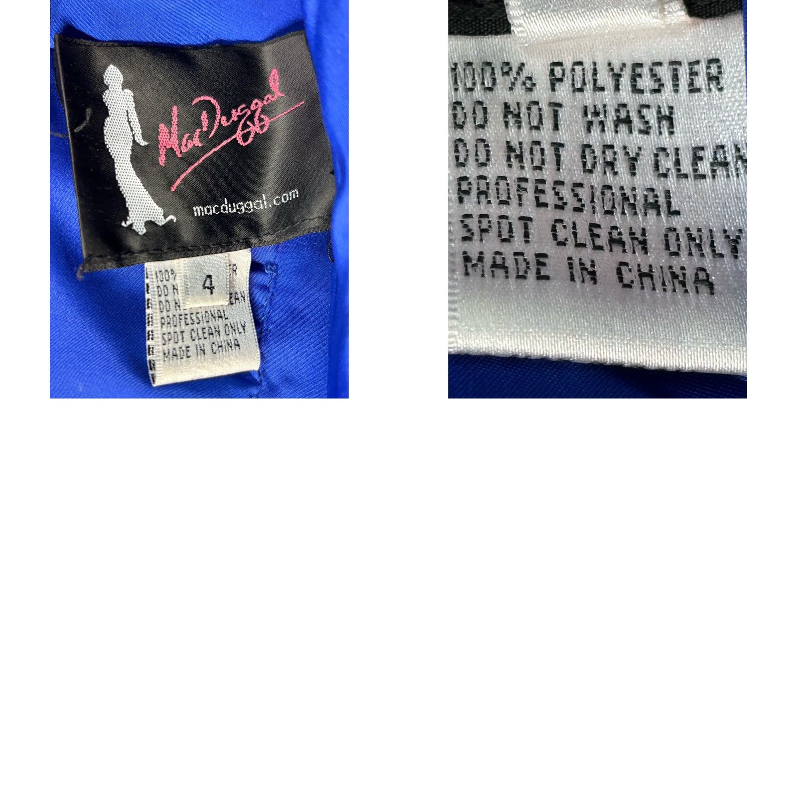 Mac Duggal Mac Duggal Women's Prom Pageant Gown Dress Size 4 Mermaid Blue Sleeveless Open Back Long Skirt Size 27" / US 4 / IT 40 - 8 Thumbnail