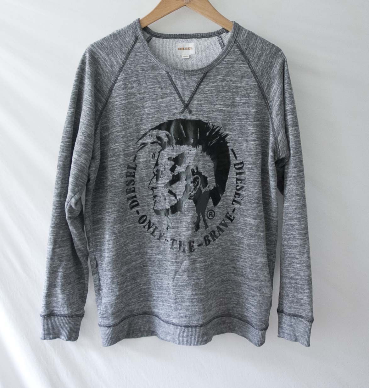 Diesel Diesel Sweatshirt Size S Only The Brave Mohawk Gray Size US S / EU 44-46 / 1 - 1 Thumbnail
