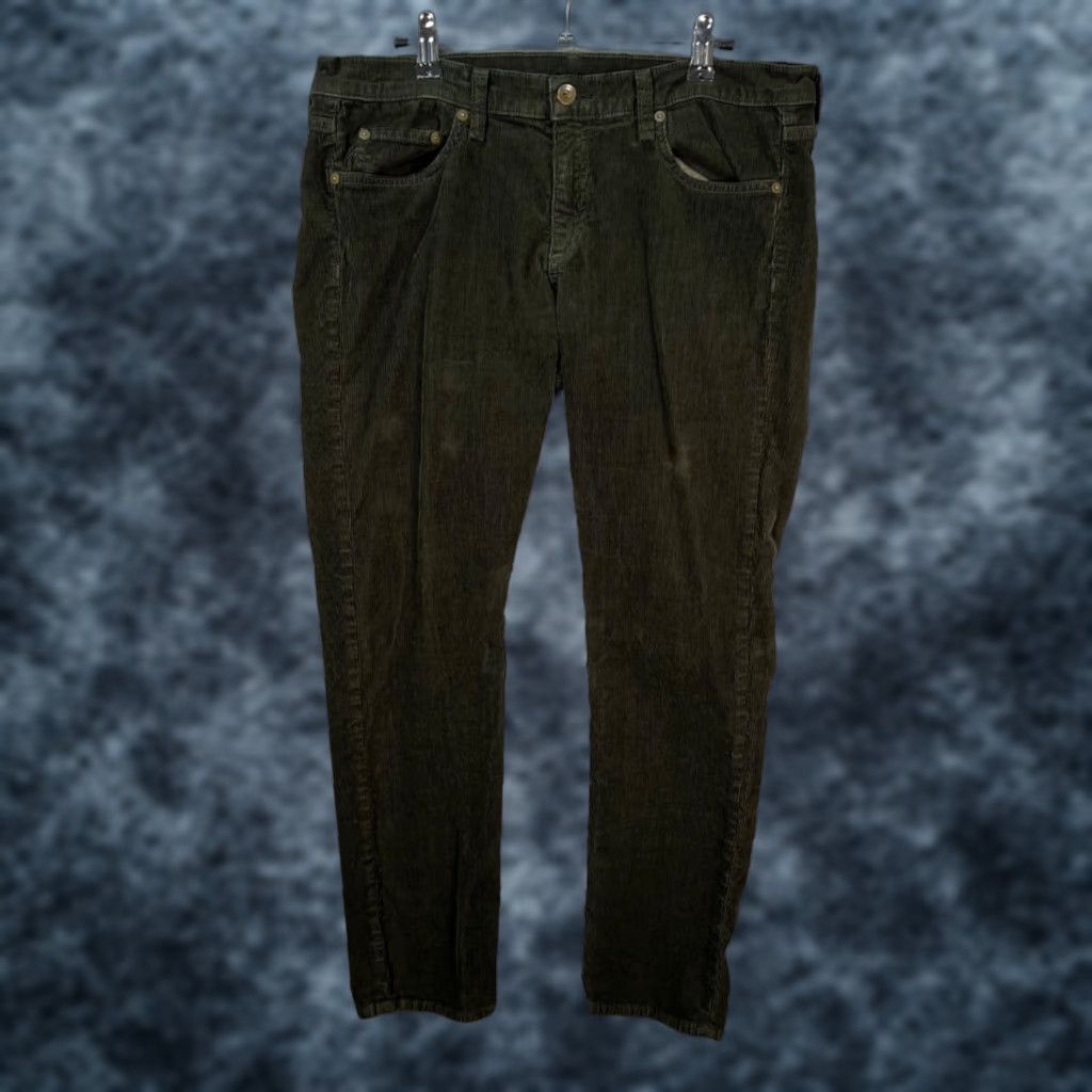 Rag & Bone Rag & Bone Womens Pants Tomboy Olive Green Corduroy Tapered Leg 30 Ankle Size 30" / US 8 / IT 44 - 1 Thumbnail