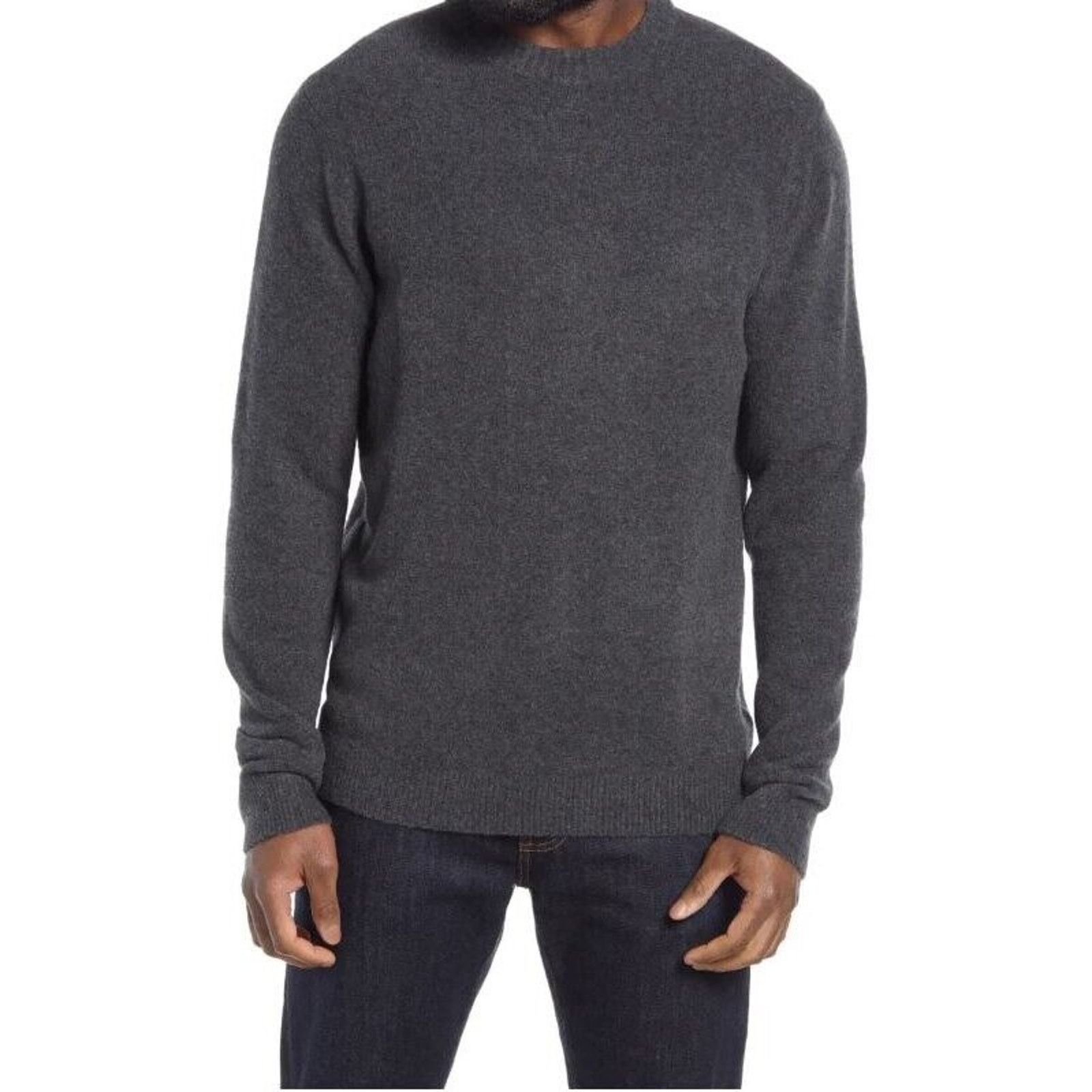 Nordstrom Nordstrom Men's Grey Casual Classic Crewneck Sweater Size XL Size US XL / EU 56 / 4 - 1 Thumbnail