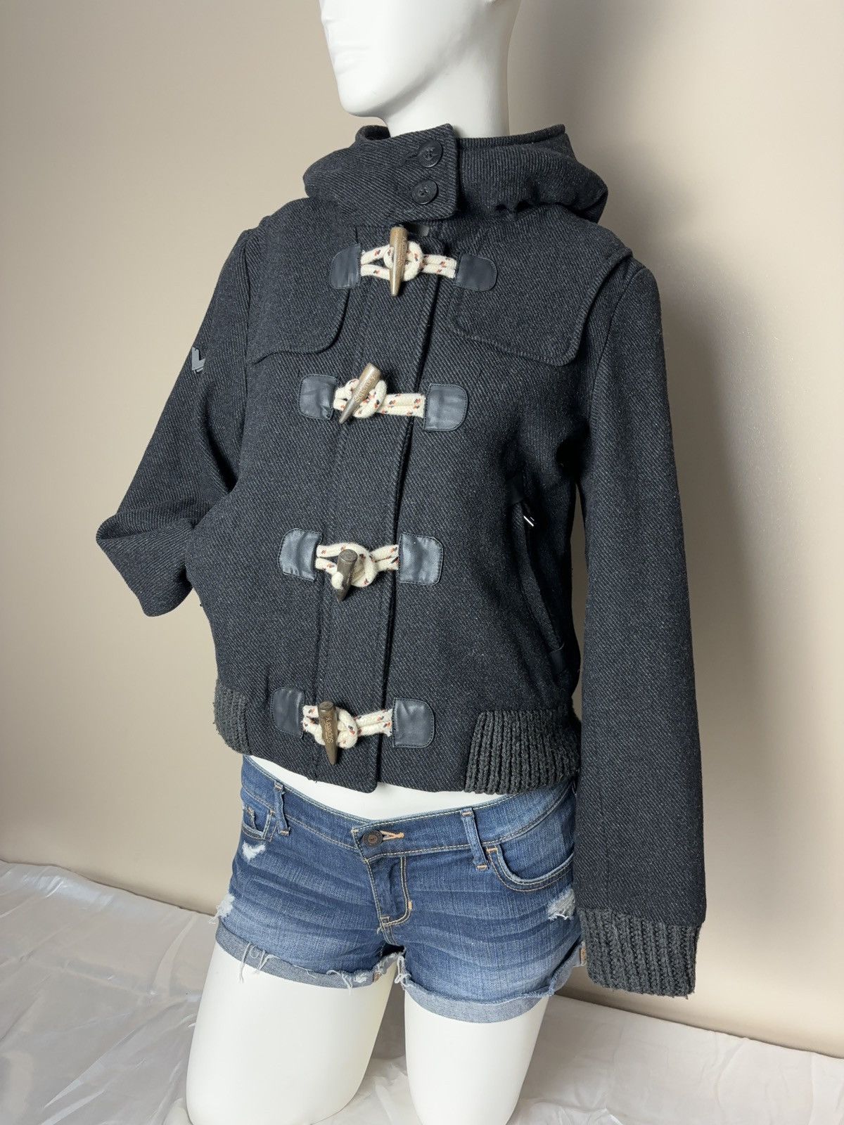 Superdry SUPERDRY Vintage Cropped Hooded Avant Garde Jacket Size S / US 4 / IT 40 - 3 Thumbnail