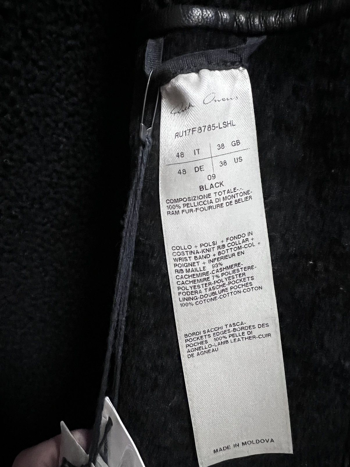 Rick Owens *RARE* Rick Owens Shearling Flight Bomber NEW IT48 Size US M / EU 48-50 / 2 - 10 Thumbnail