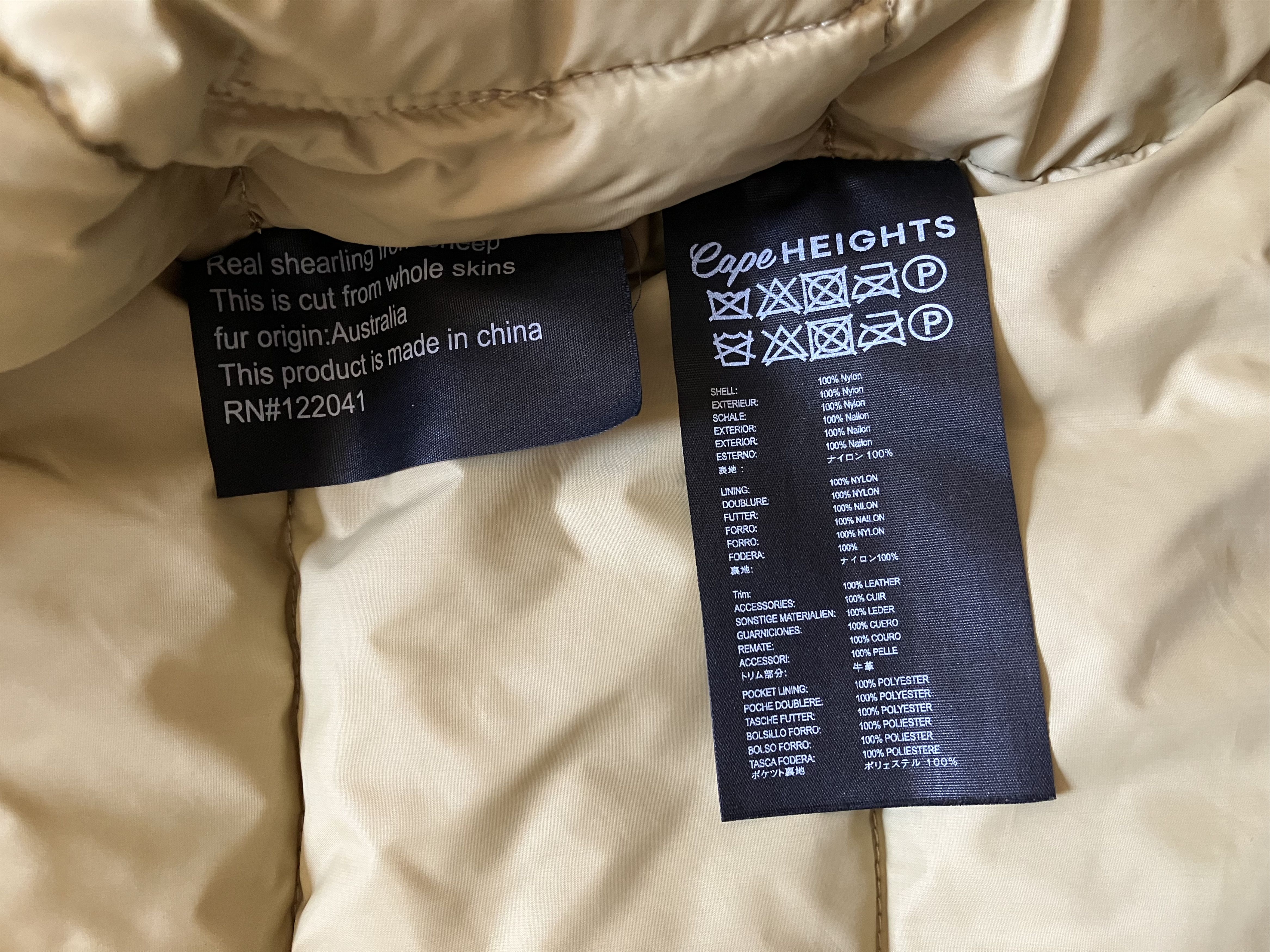 Cape Heights Cape Heights Shearling Collar Down Jacket Size US M / EU 48-50 / 2 - 7 Thumbnail