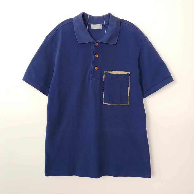 Dior Dior Men's Blue Cotton Polo Shirt 0089 Size US M / EU 48-50 / 2 - 1 Thumbnail
