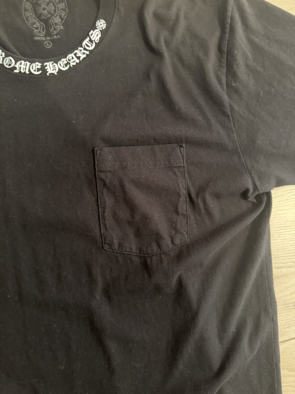 Chrome Hearts Chrome Hearts Pocket T-Shirt with neck design Size US L / EU 52-54 / 3 - 5 Thumbnail