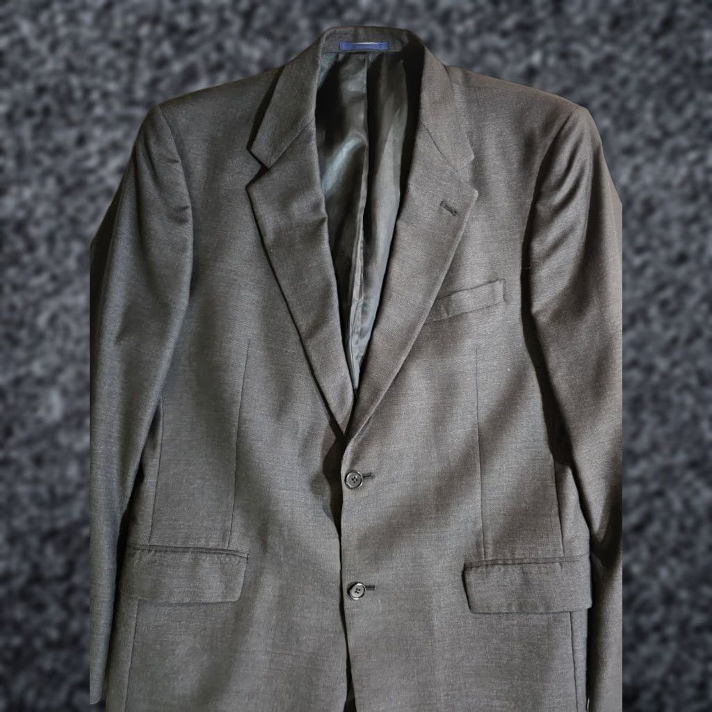 Cremieux Daniel Cremieux Collection Loro Piana Suit Jacket Blazer Mens 42L Charcoal Wool Wool Blazer Regular Cardigan? Sorry. Size 42R - 1 Thumbnail