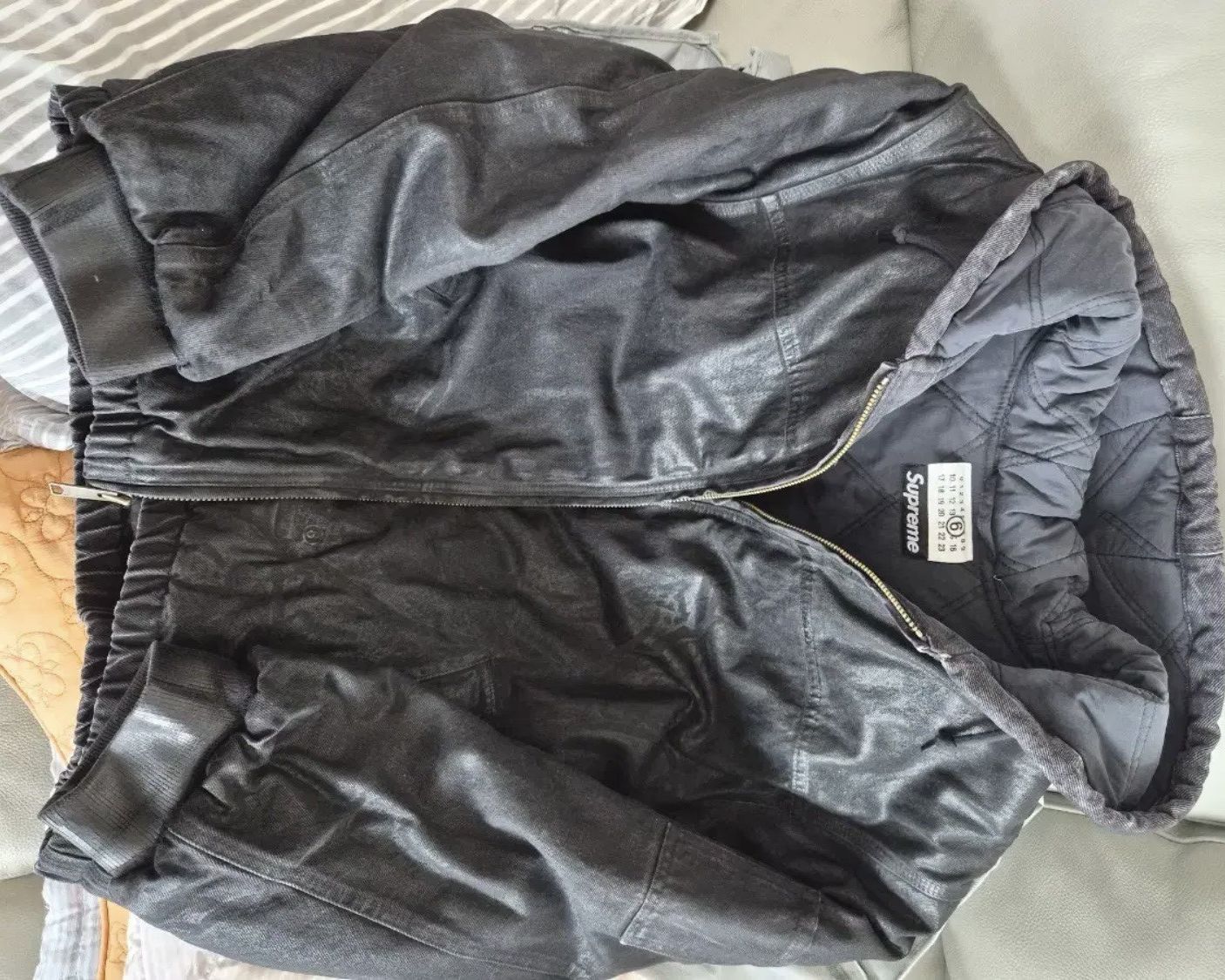 Maison Margiela × Supreme Supreme x MM6 Maison Margiela Foil Hooded Work Jacket Size US XL / EU 56 / 4 - 1 Thumbnail