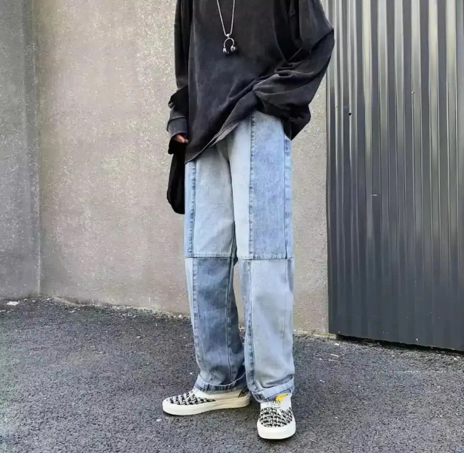 Japanese Brand Streetwear straight loose punk style jeans Size US 32 / EU 48 - 3 Thumbnail