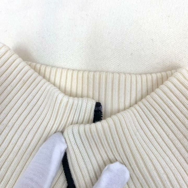 Fendi Fendi Beige Side Logo Wool Zip Knit Coat Size US L / EU 52-54 / 3 - 8 Thumbnail