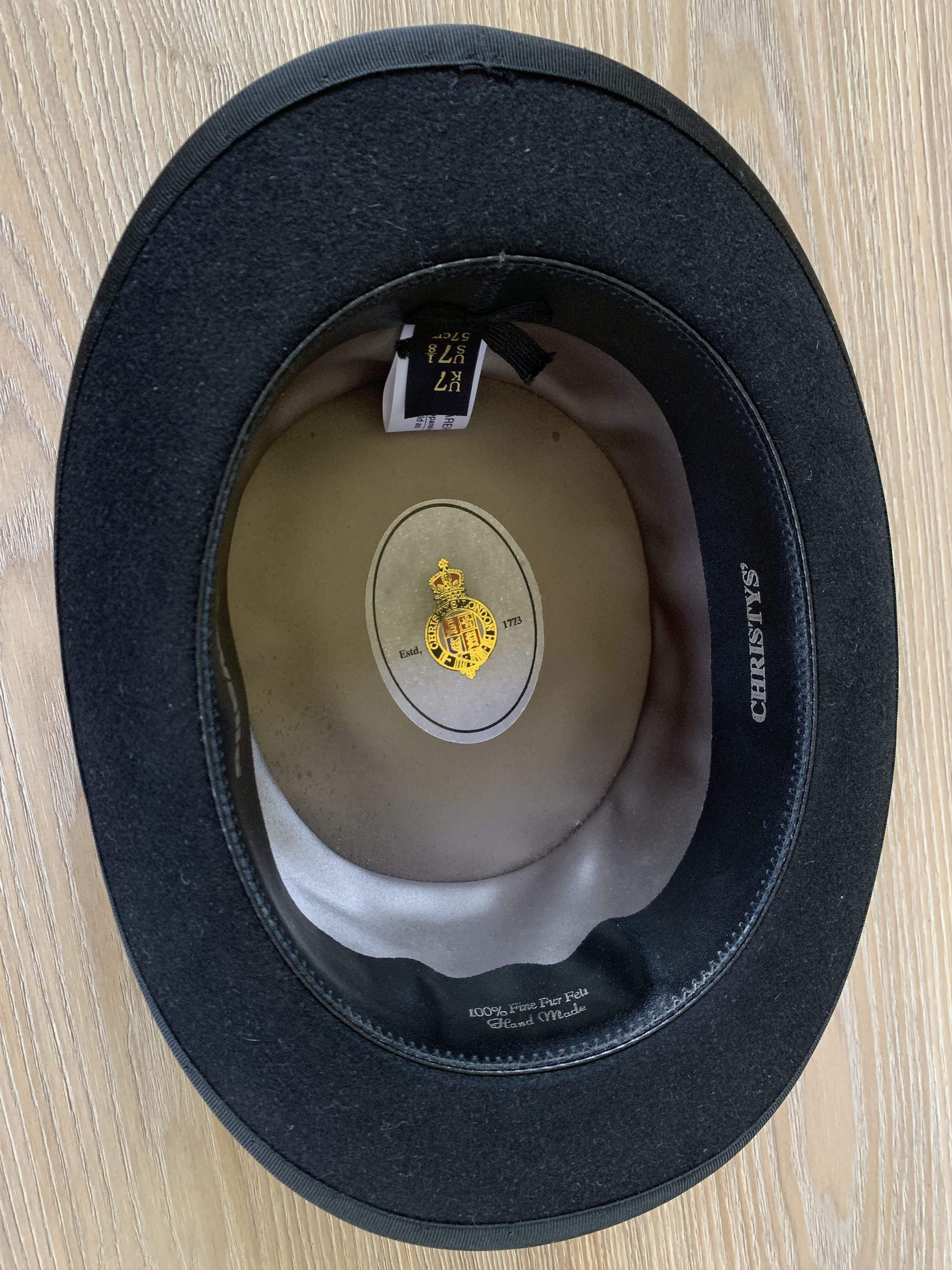 Designer Christys Cavallo Black Wool Hand Made Hat Size ONE SIZE - 7 Thumbnail